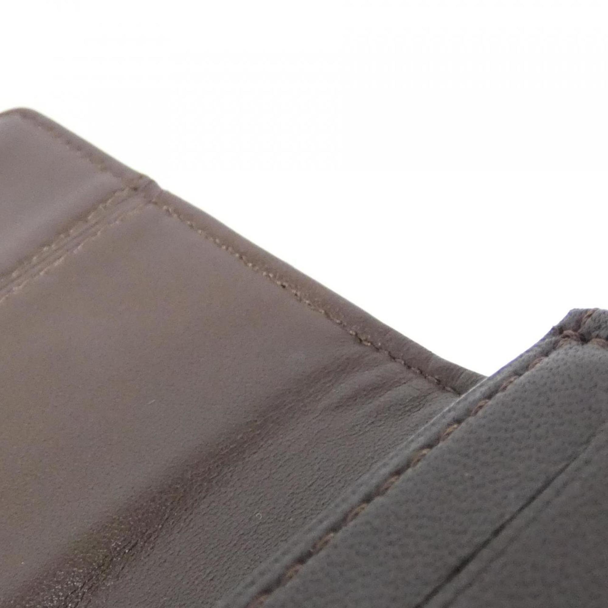 Chanel Green Khaki Nylon Long Wallet (Bi-Fold) (Pre-Owned)