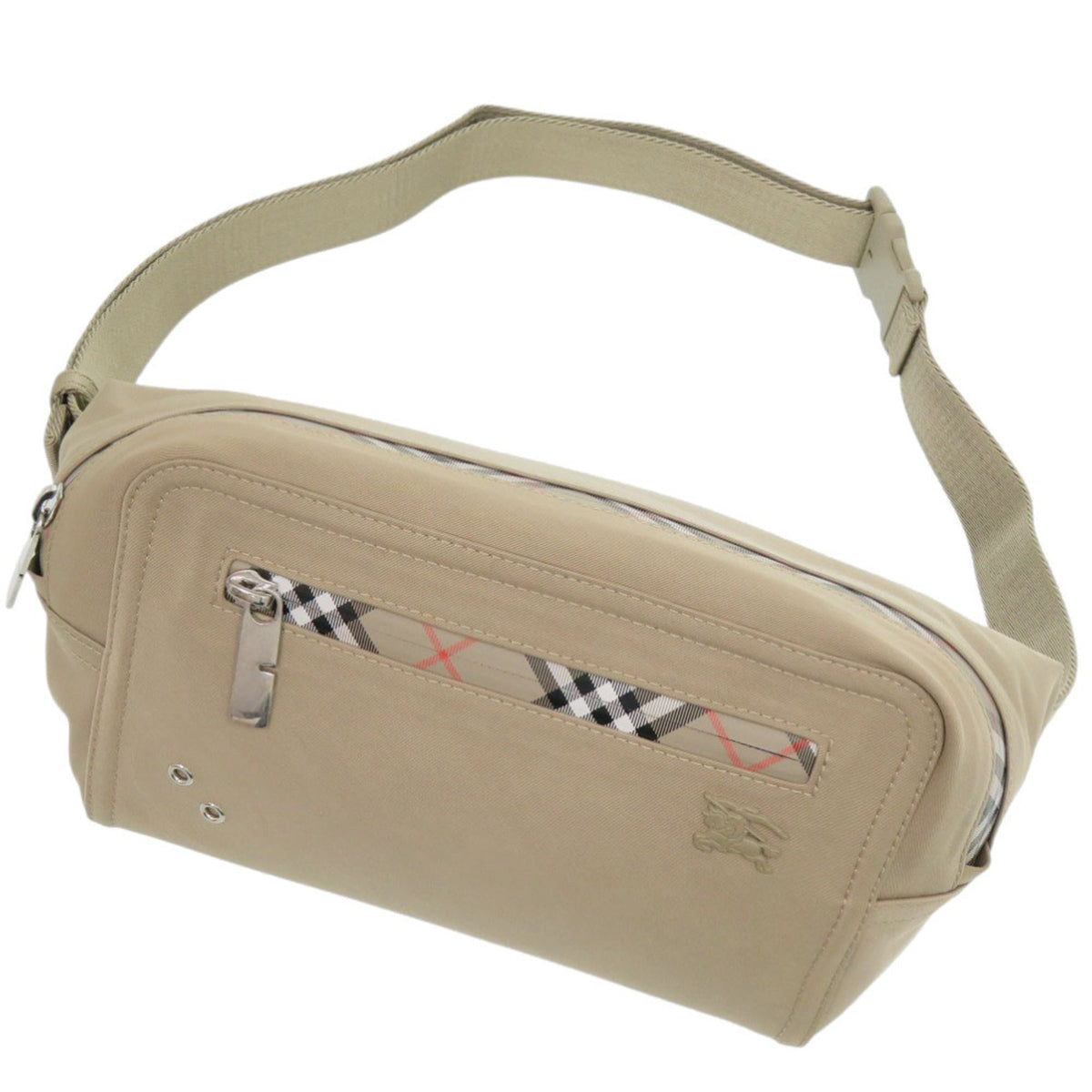 Burberry Beige Polyester Nylon Fanny Pack (Pre-Owned)