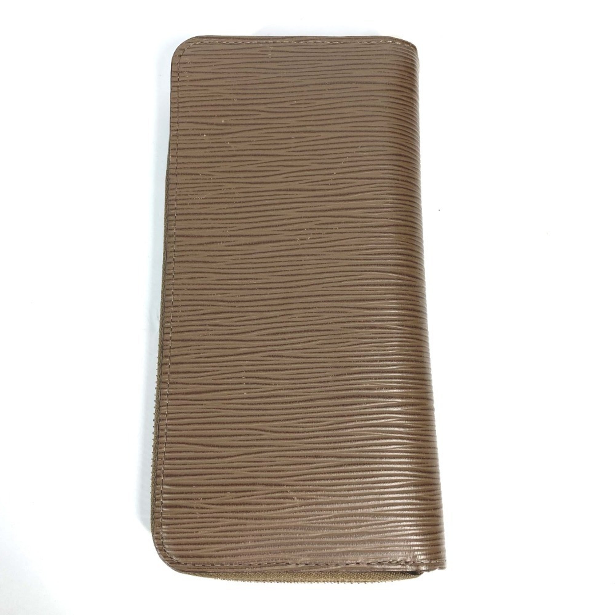 Louis Vuitton Epi Brown Taupe Epi Leather Long Wallet (Bi-Fold) (Pre-Owned)