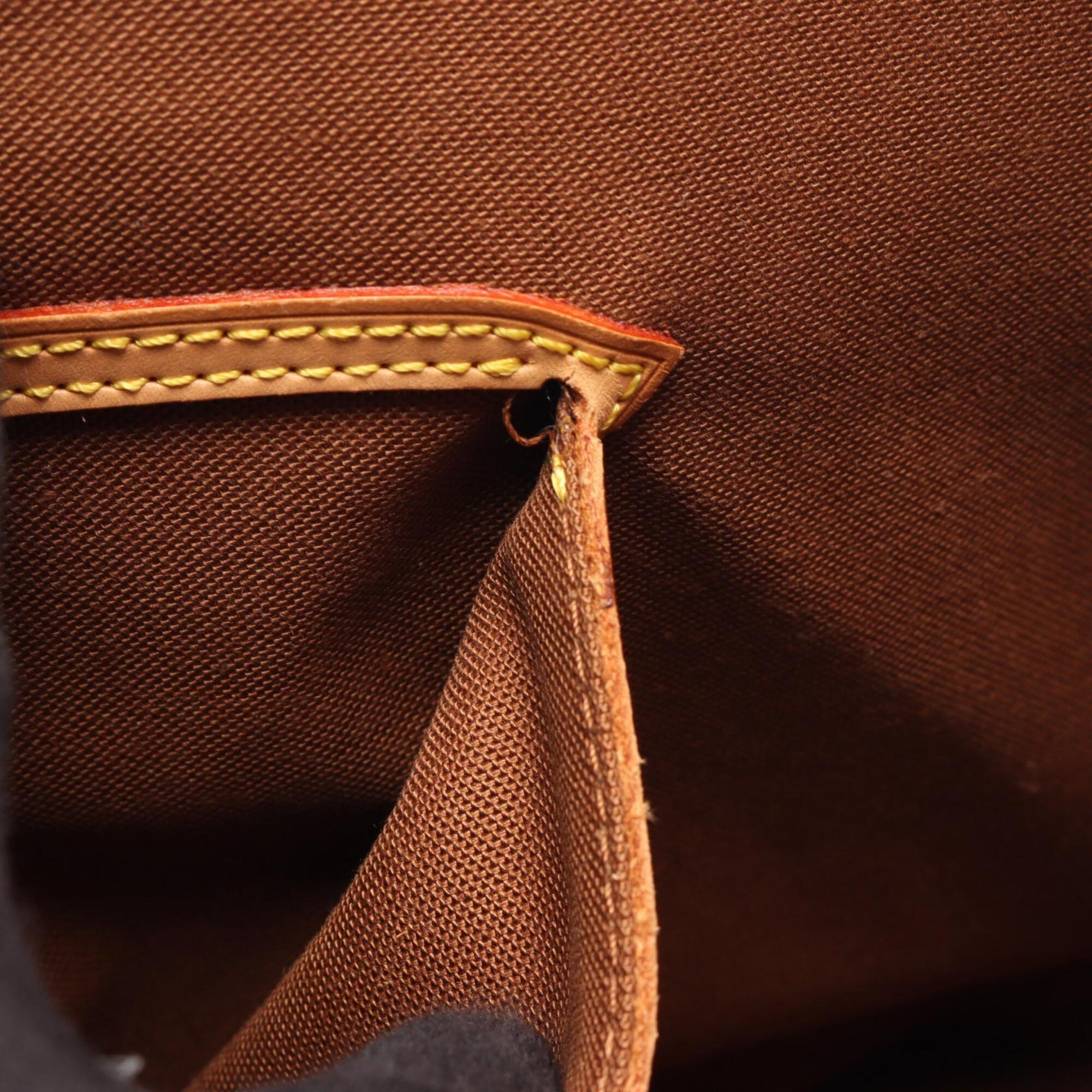 Louis Vuitton Brown Coated Canvas Leather Handbag (Pre-Owned)