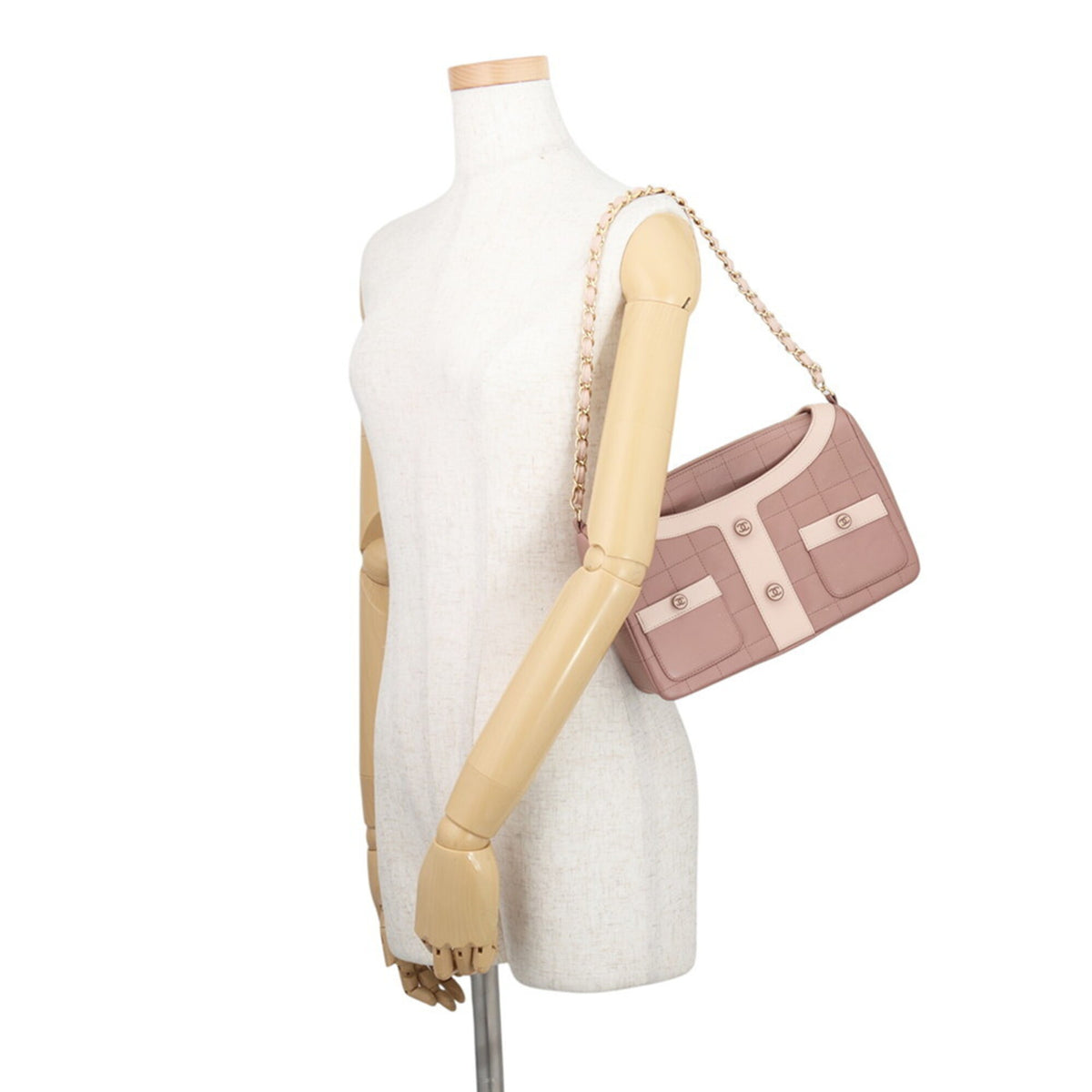 Chanel Pink Handbag Shoulder Bag (Pre-Owned)