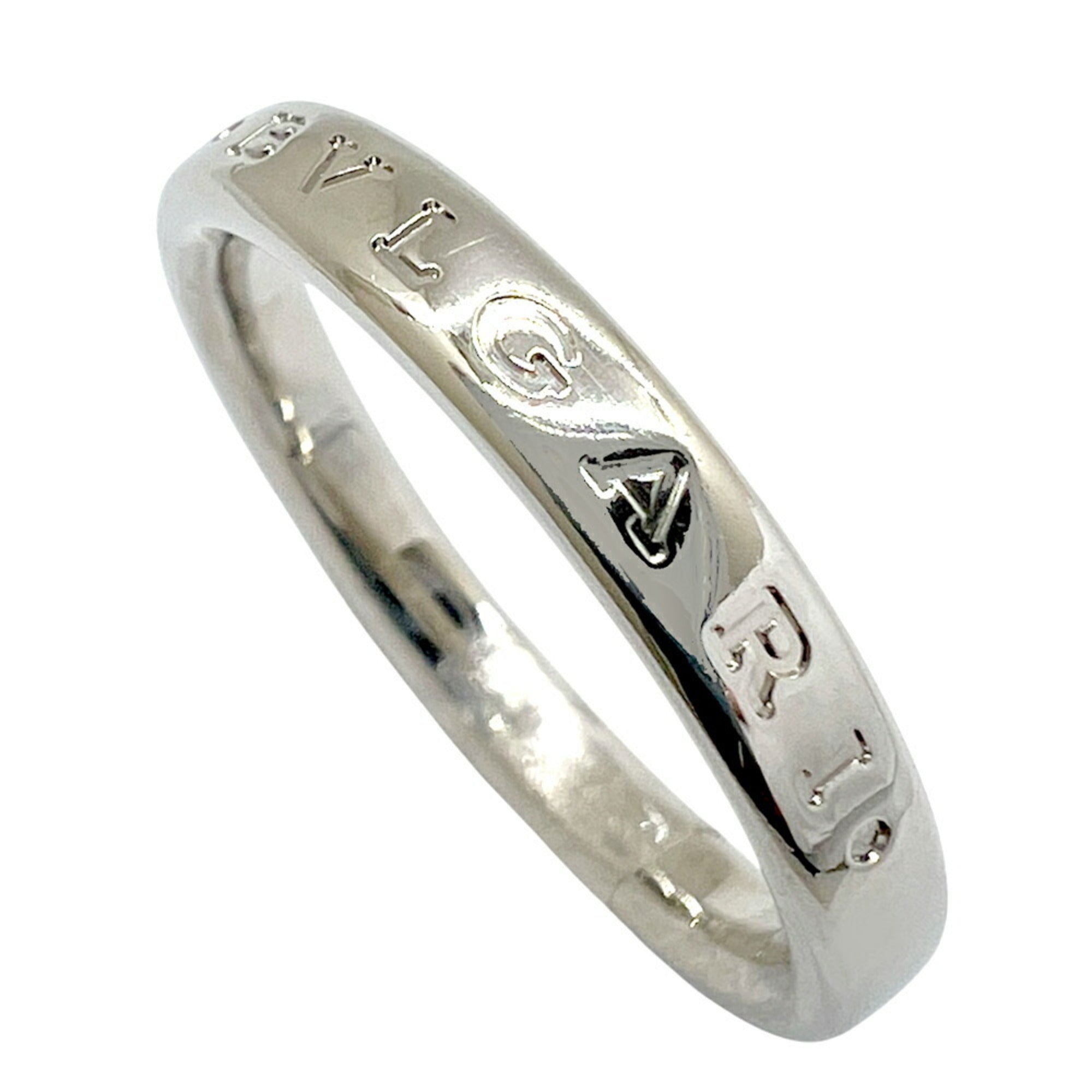 Bvlgari Platinum Platinum 950 Band Ring (Pre-Owned)
