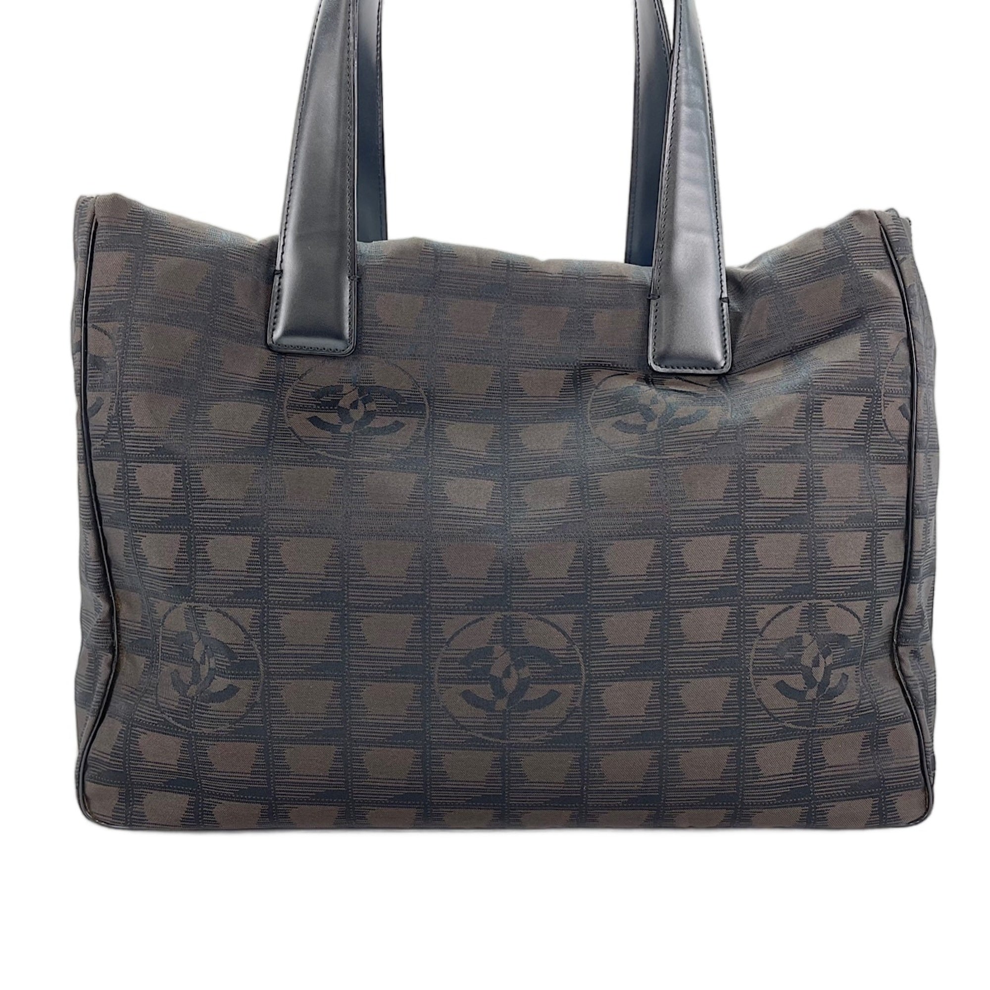 Chanel Brown New Travel Line Tote Bag (Pre-Owned)
