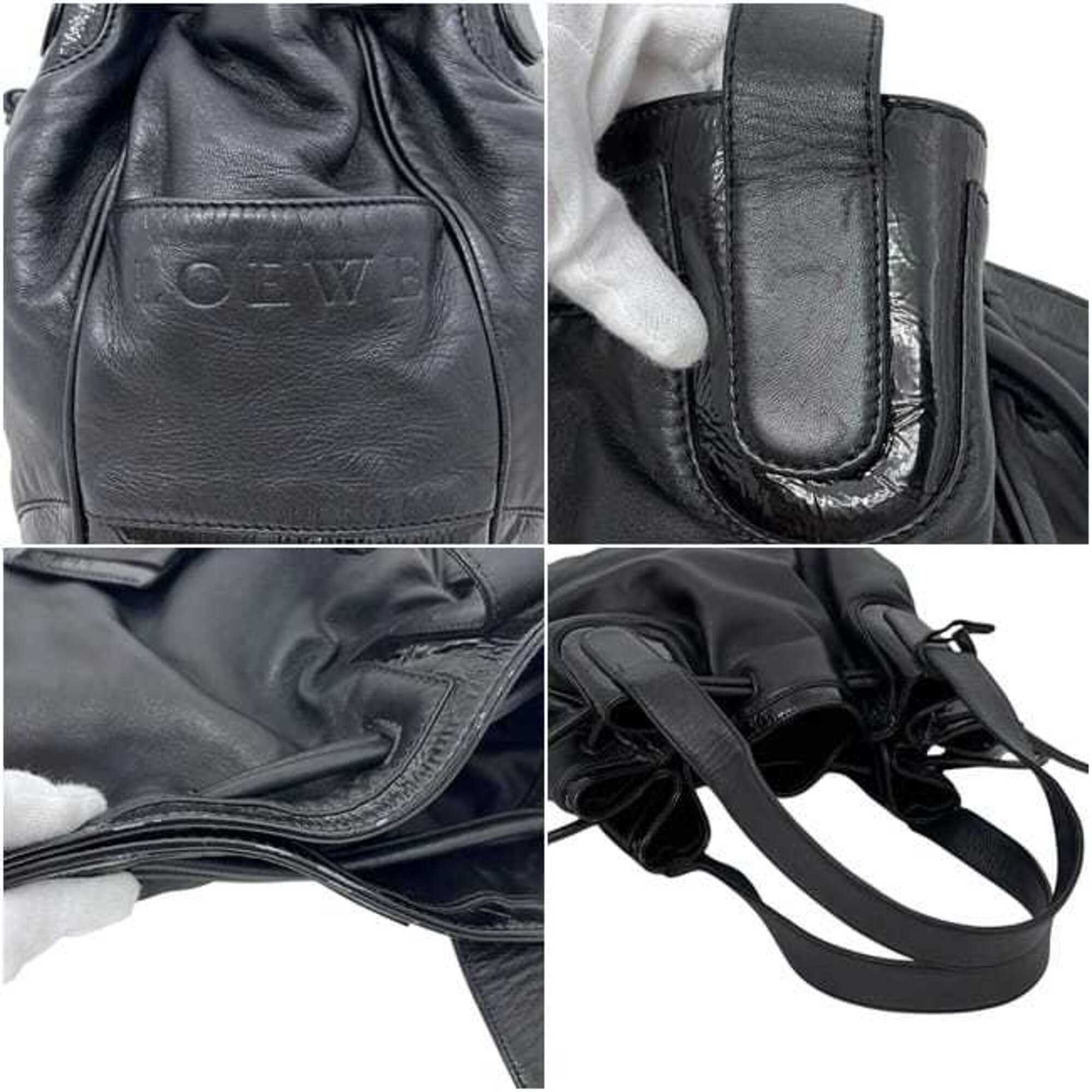 Loewe Black Leather Tote Bag (Pre-Owned)