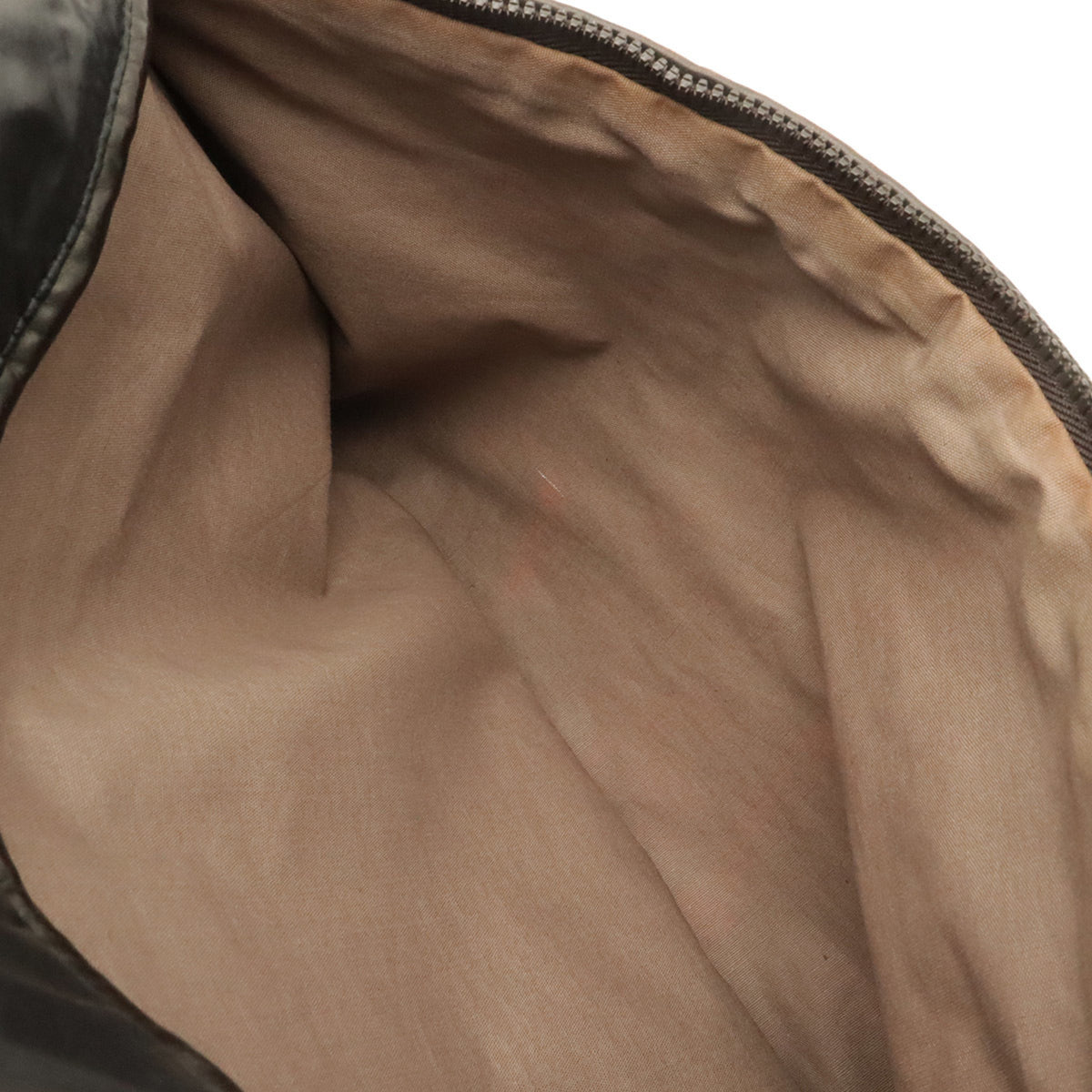 Bottega Veneta Black Dark Brown Nylon Leather Shoulder Bag Tote Bag (Pre-Owned)