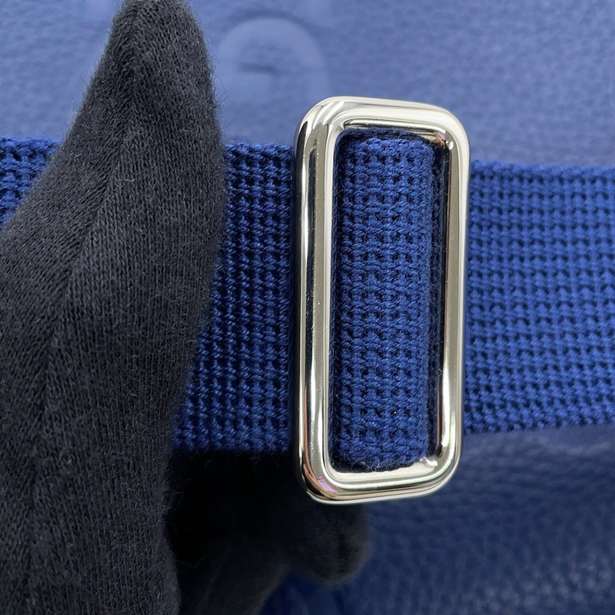 Gucci Blue Leather Handbag Sling Bag (Pre-Owned)