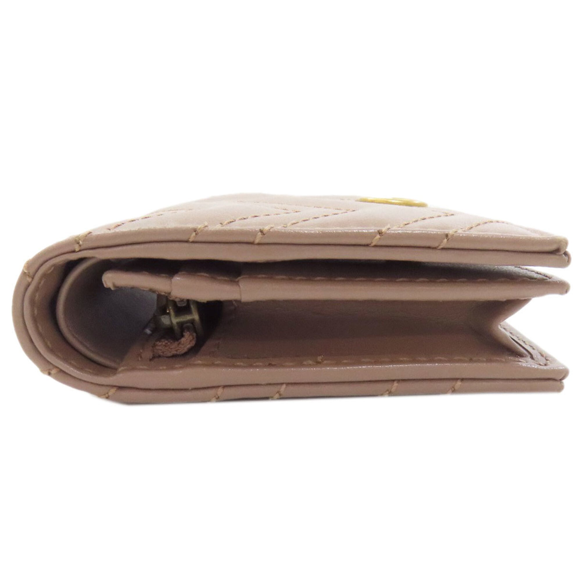 Gucci Pink Beige Leather Wallet (Bi-Fold) (Pre-Owned)