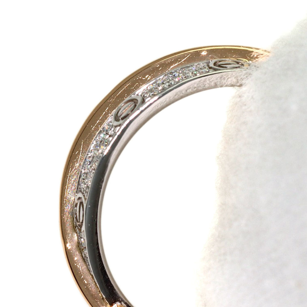 Cartier Pink Gold (18K) White Gold (18K) Band Ring (Pre-Owned)