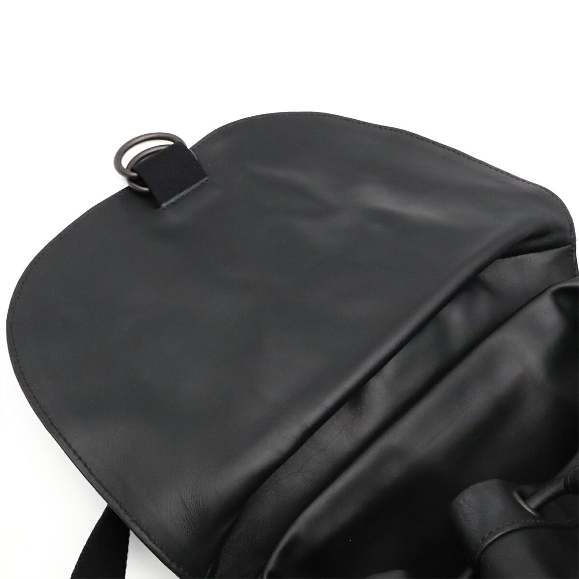 Bottega Veneta Black Intrecciato Backpack (Pre-Owned)