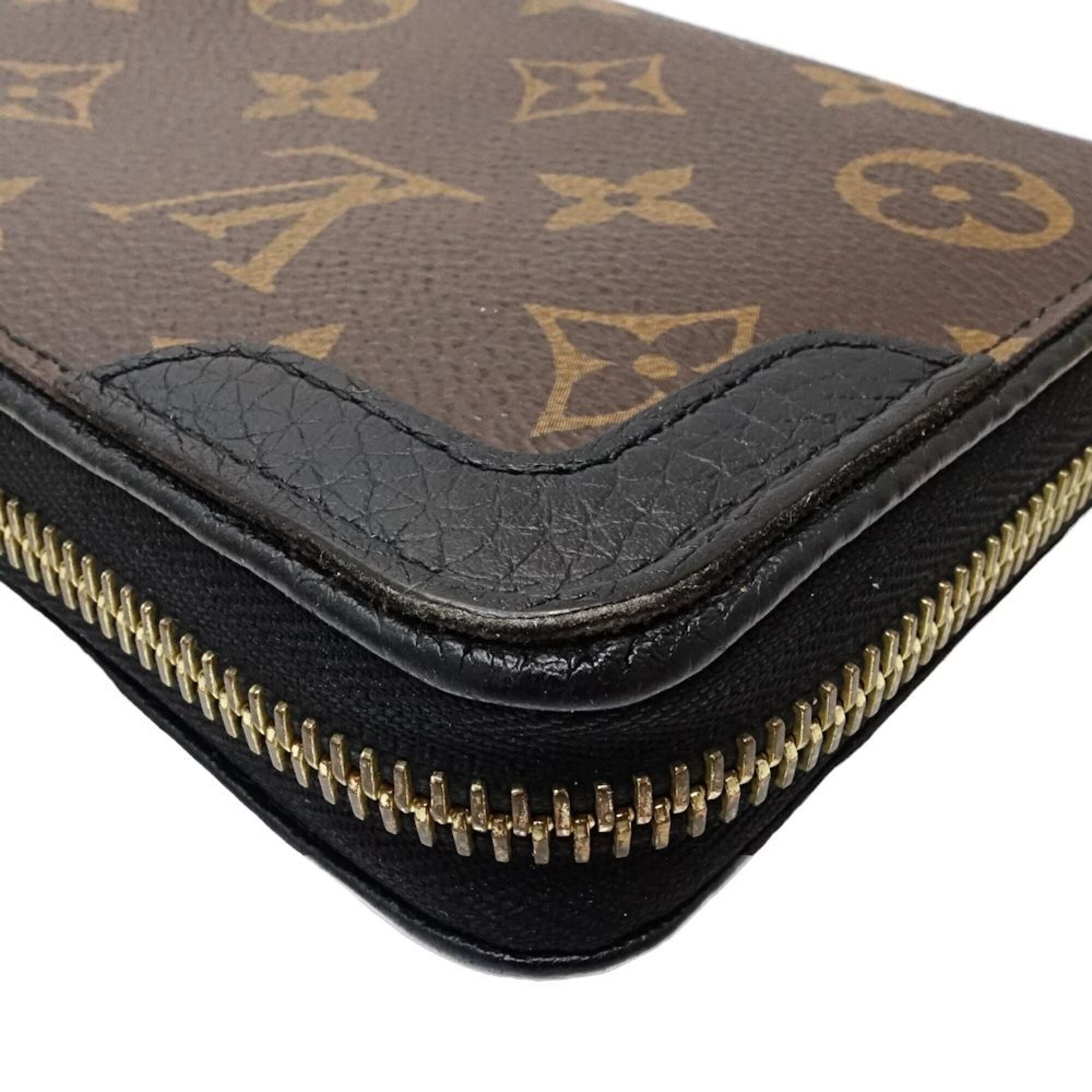 Louis Vuitton Monogram Noir Leather Coin Purse/Coin Case (Pre-Owned)