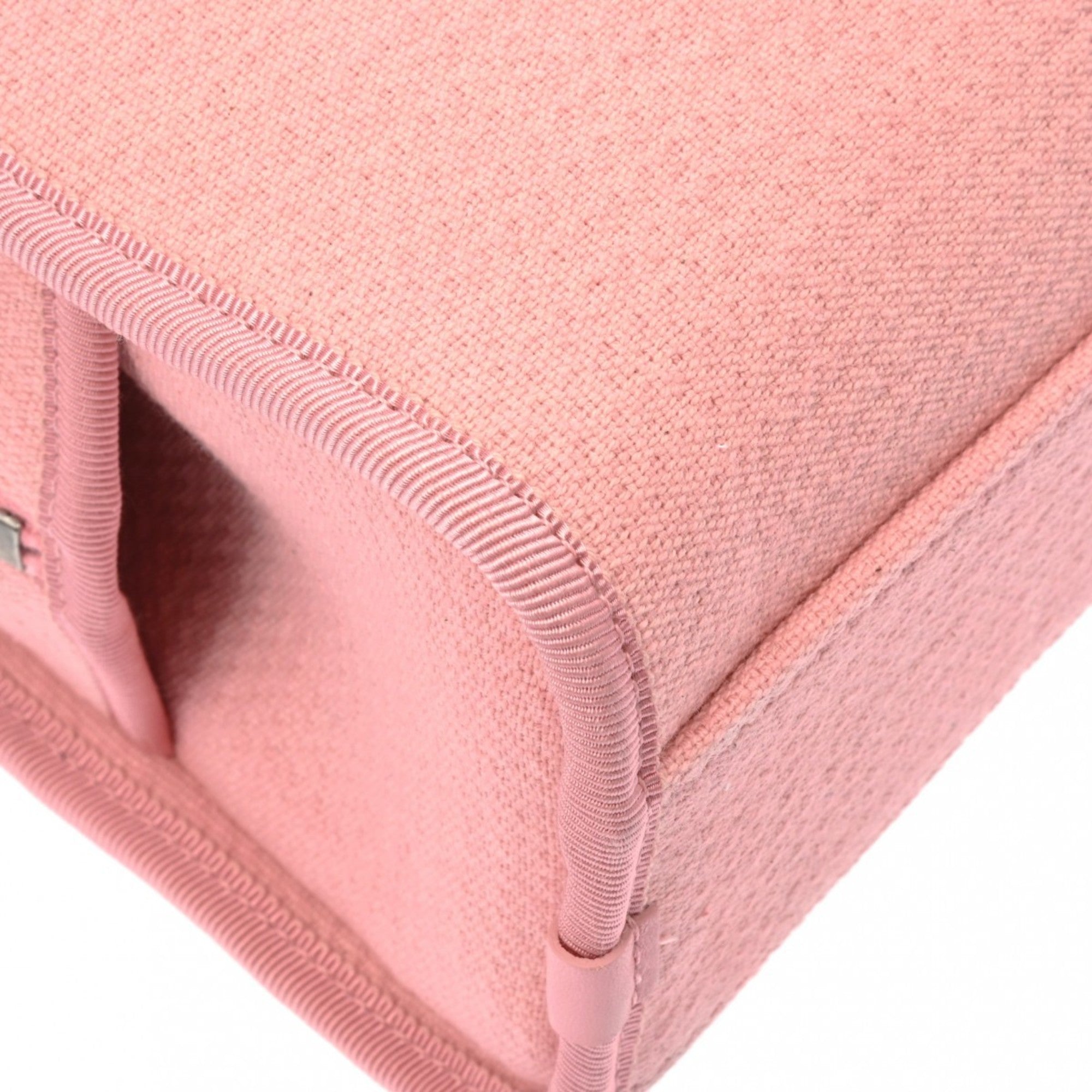 Chanel Pink Canvas Handbag (Pre-Owned)