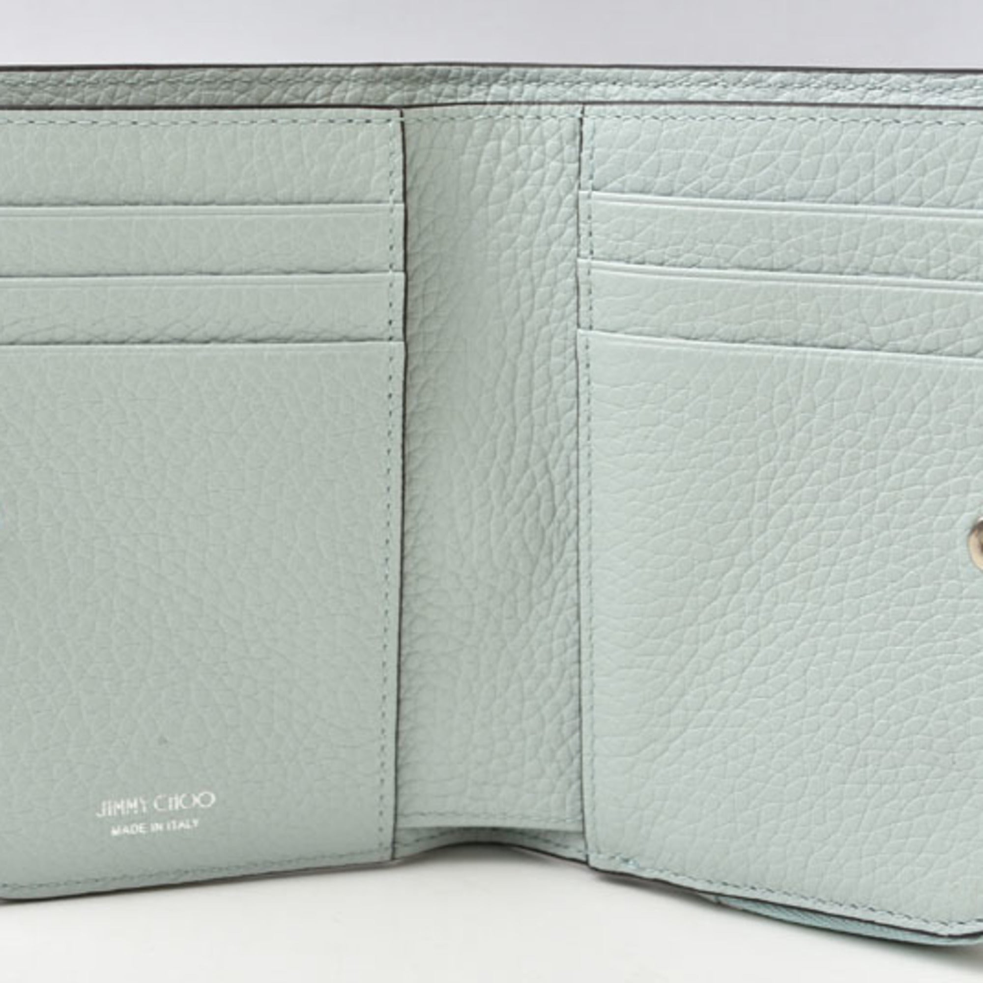 Jimmy Choo Blue Leather Wallet (Bi-Fold) (Pre-Owned)