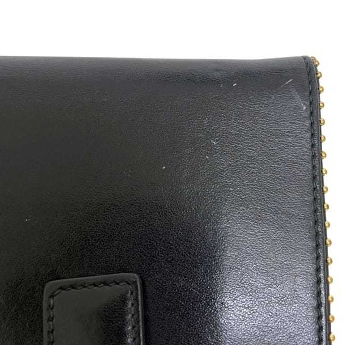 Salvatore Ferragamo Black Leather Wallet (Bi-Fold) (Pre-Owned)