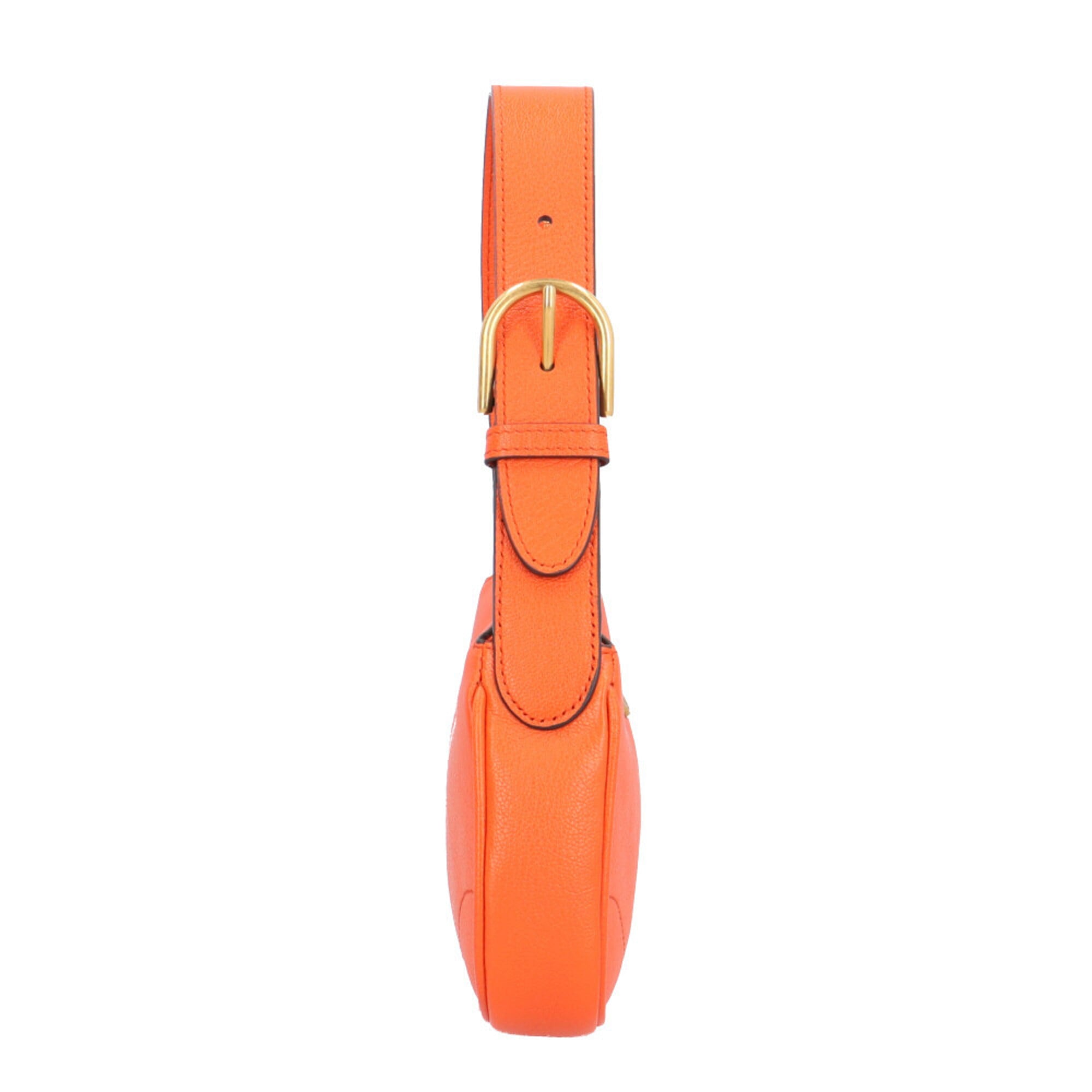 Gucci Gg Marmont Orange Leather Handbag (Pre-Owned)