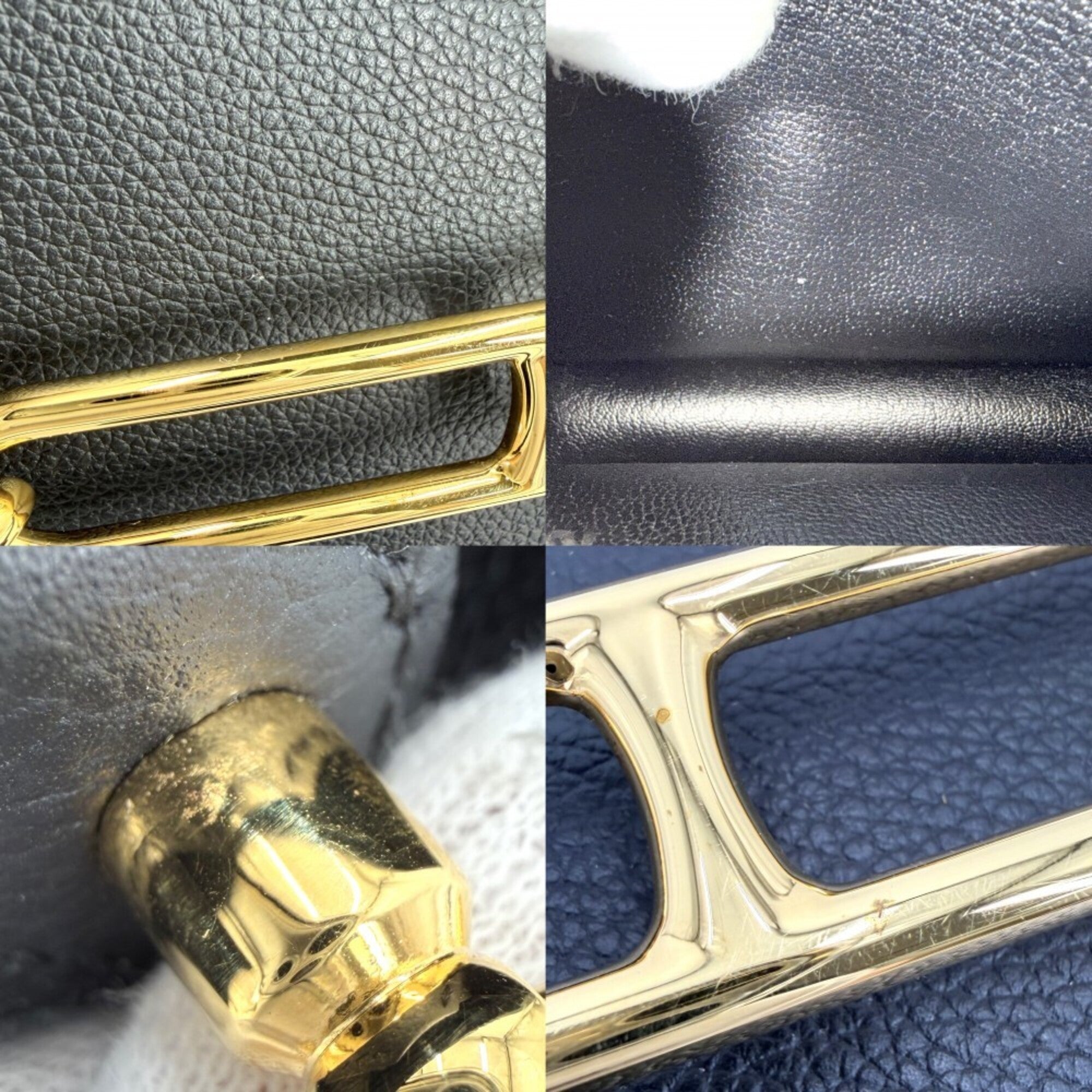 Hermes Black Leather Shoulder Bag (Pre-Owned)