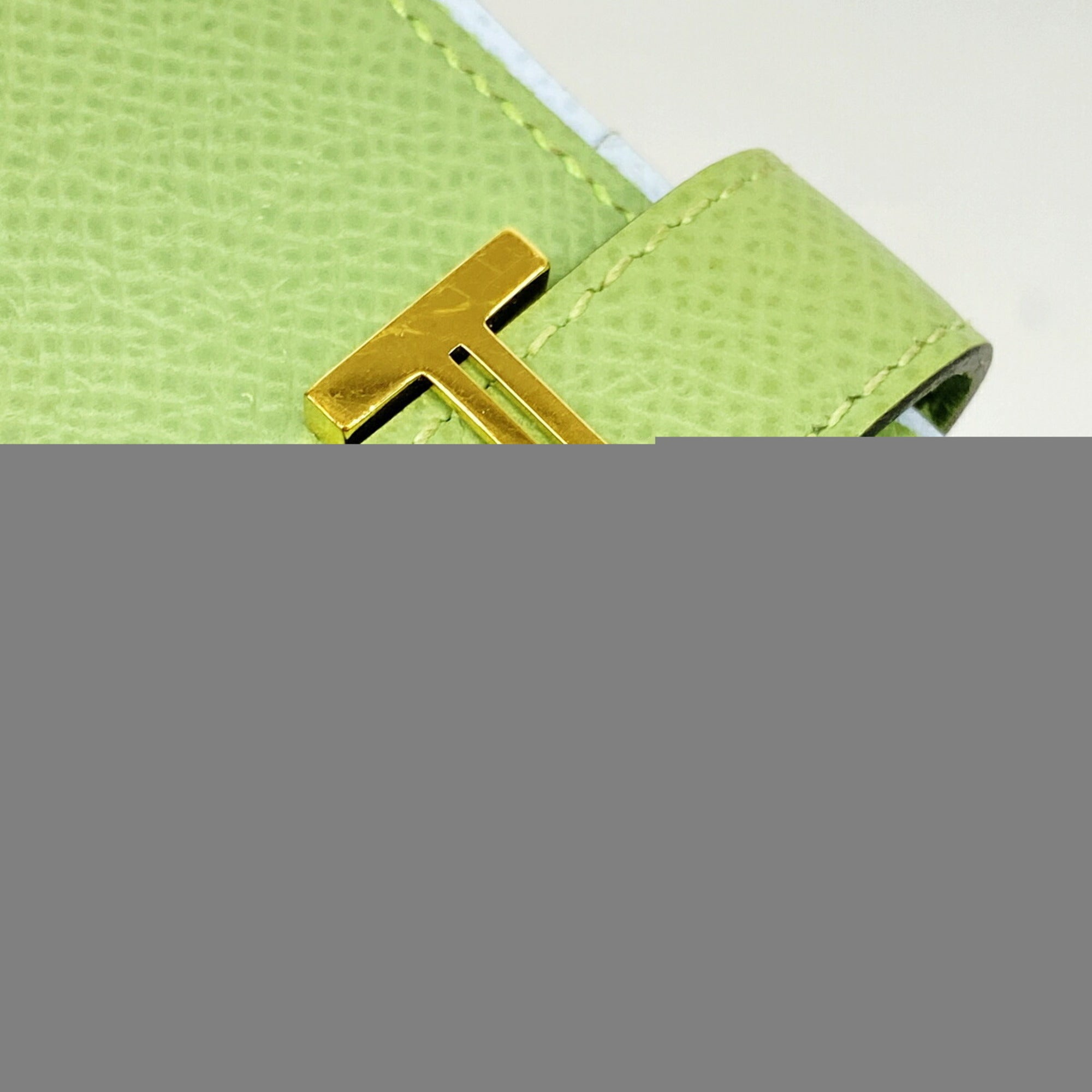 Hermes Green Epsom Leather Leather Wallet (Bi-Fold) (Pre-Owned)