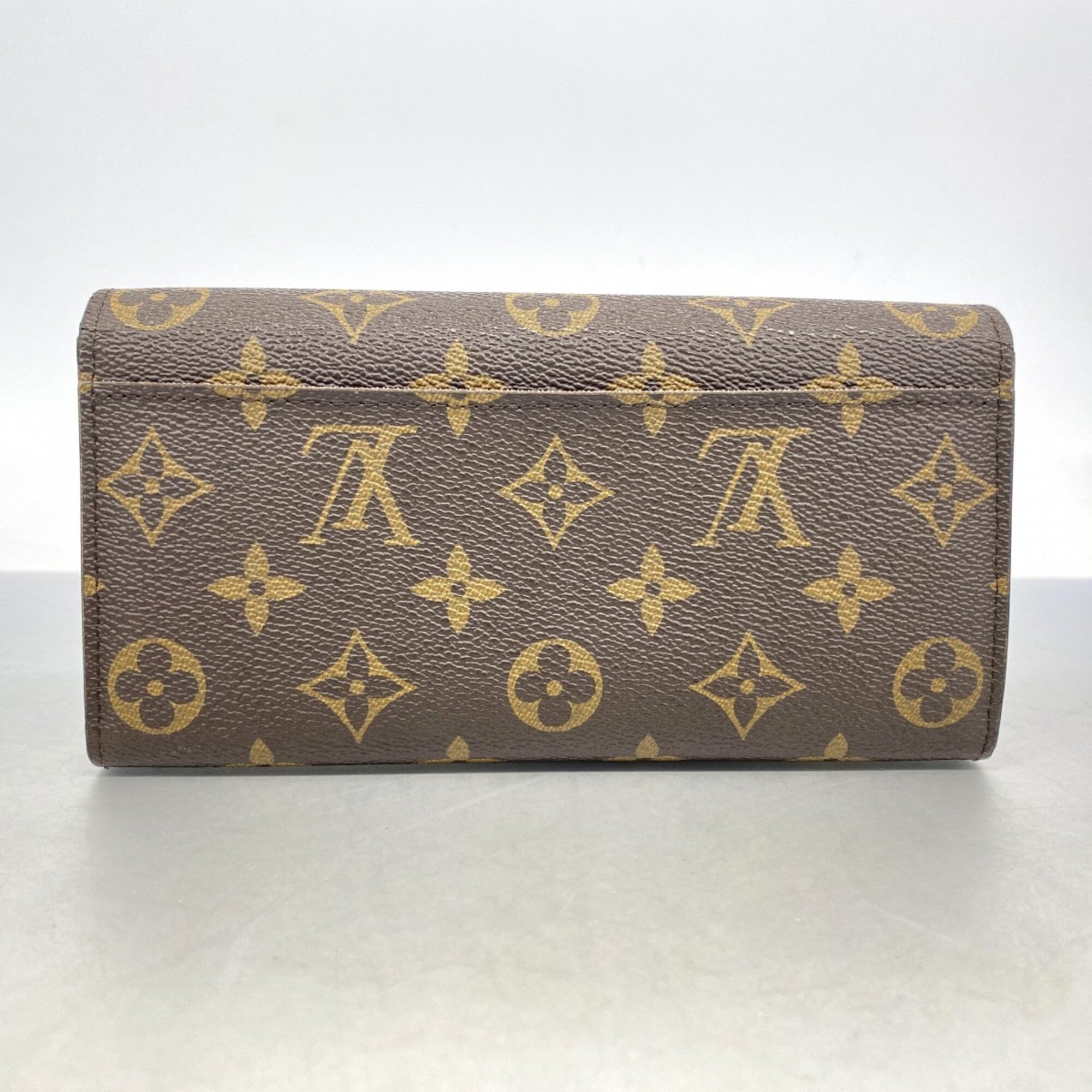 Louis Vuitton Brown Coquelicots Long Wallet (Bi-Fold) (Pre-Owned)