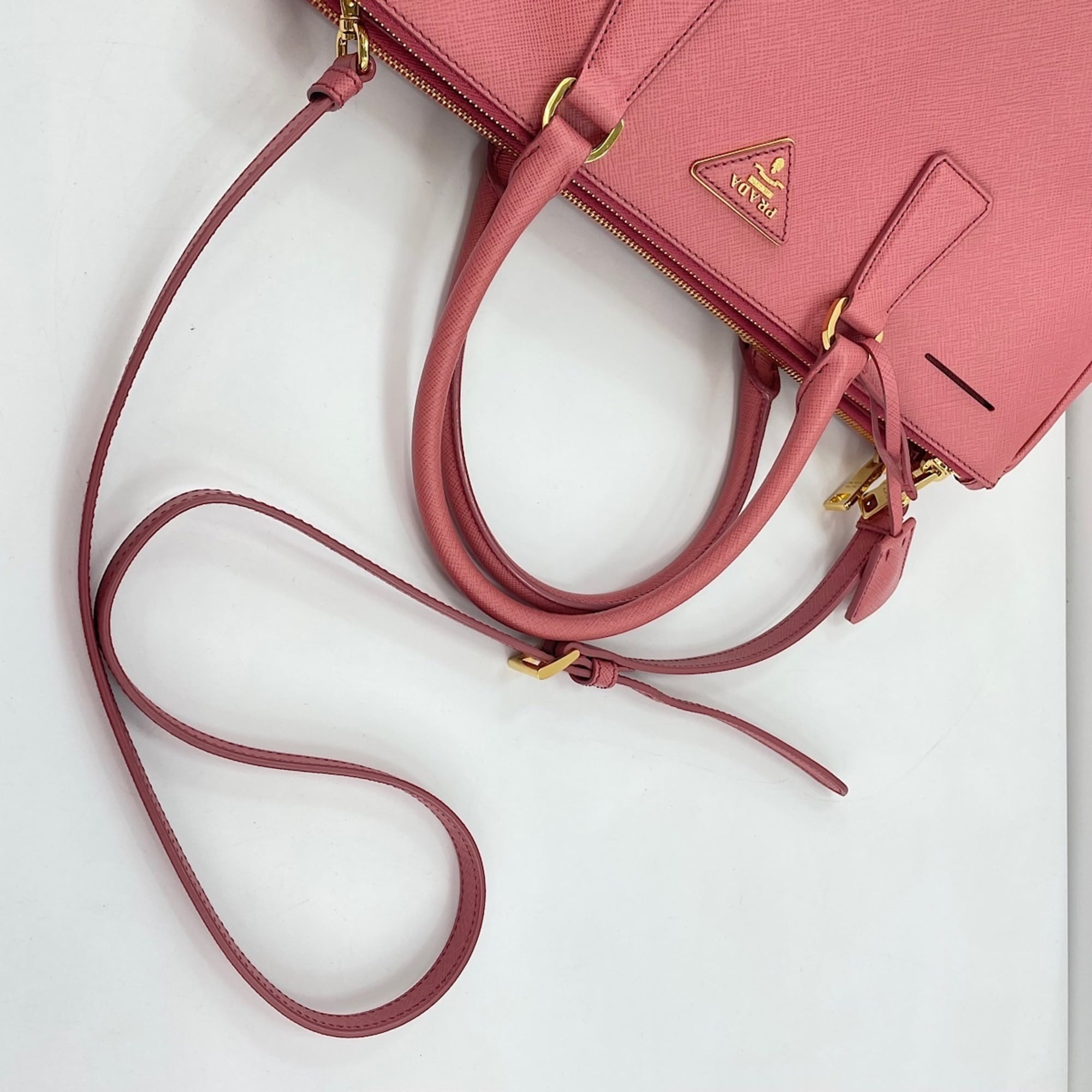 Prada Pink Handbag Shoulder Bag (Pre-Owned)