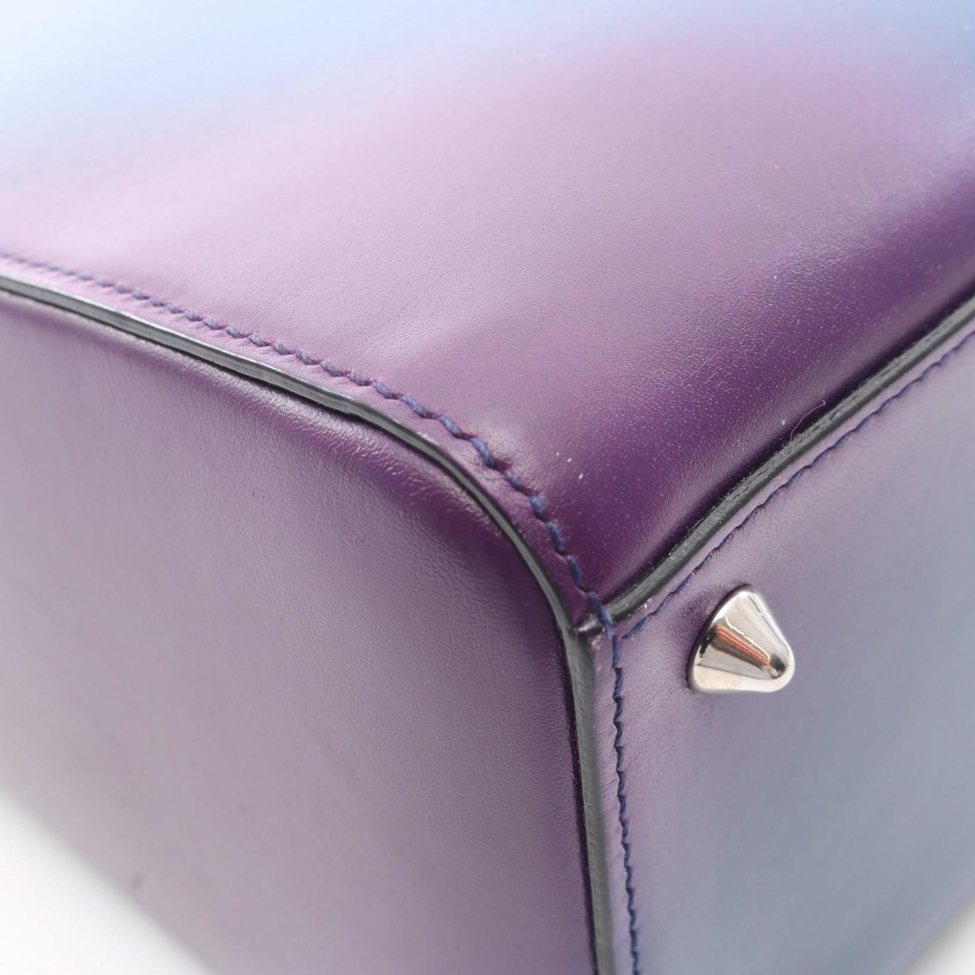 Christian Dior Blue Green Purple Leather Handbag (Pre-Owned)