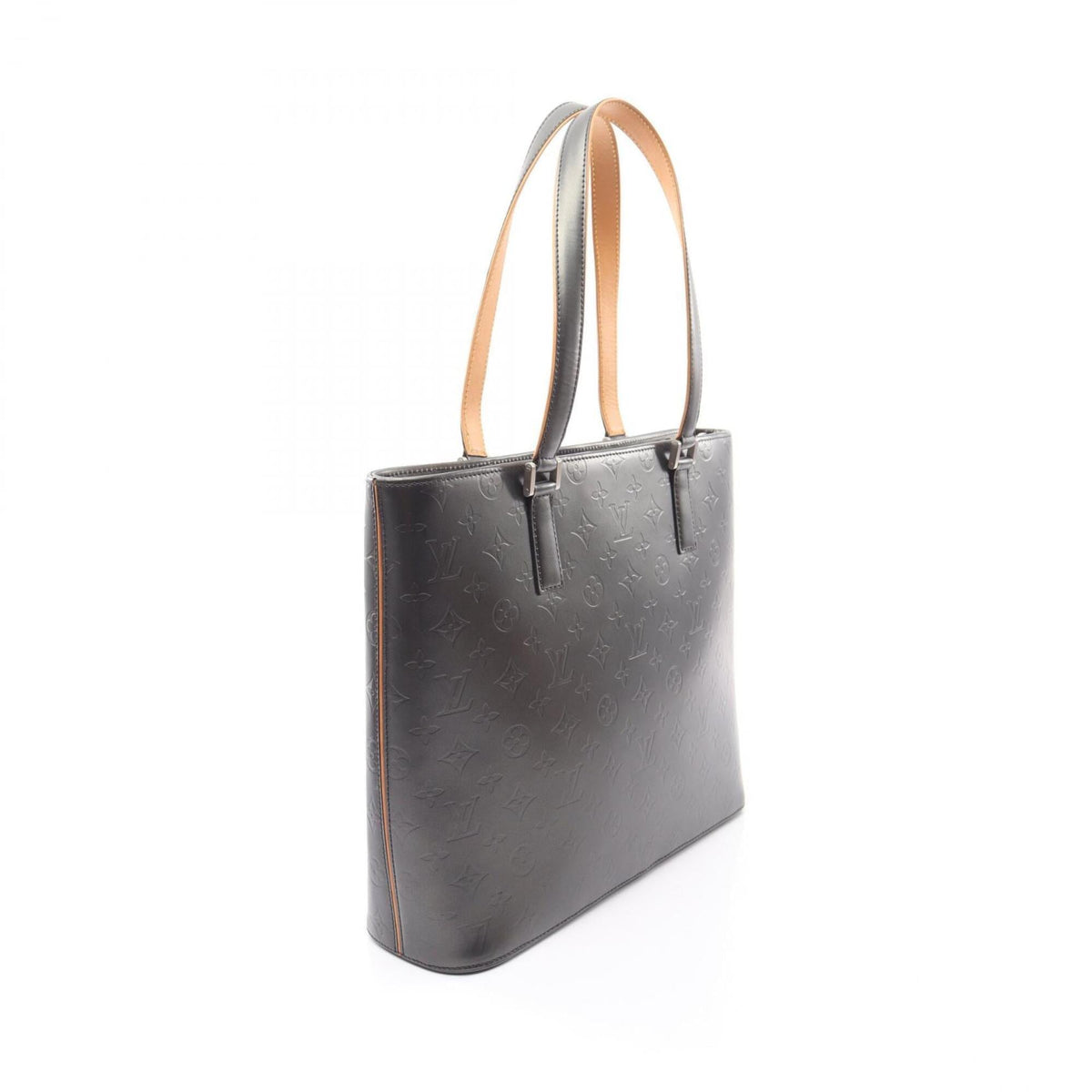 Louis Vuitton Monogram Mat Black Handbag Tote Bag (Pre-Owned)