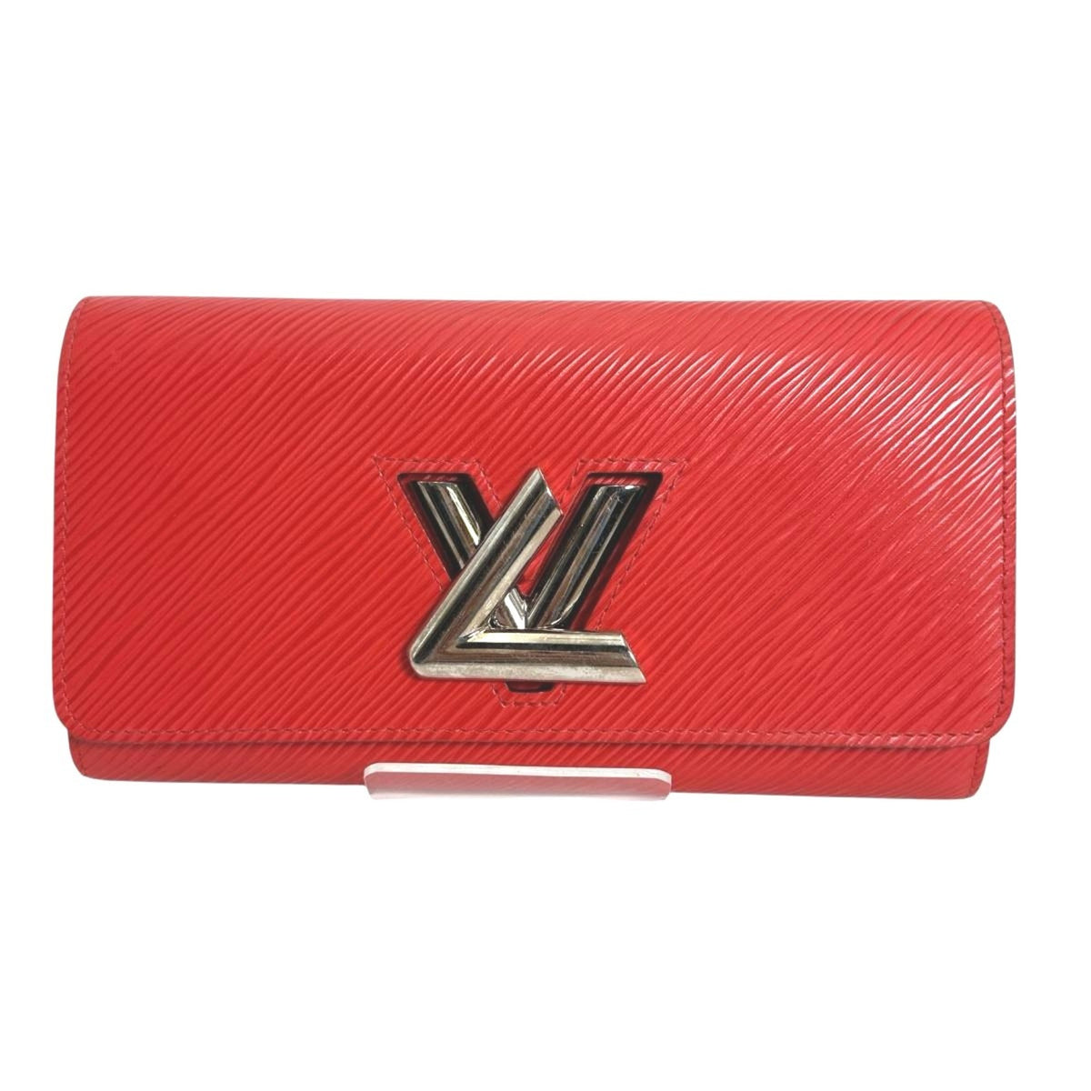 Louis Vuitton Coquelicots Red Color Epi Leather Long Wallet (Tri-Fold) (Pre-Owned)