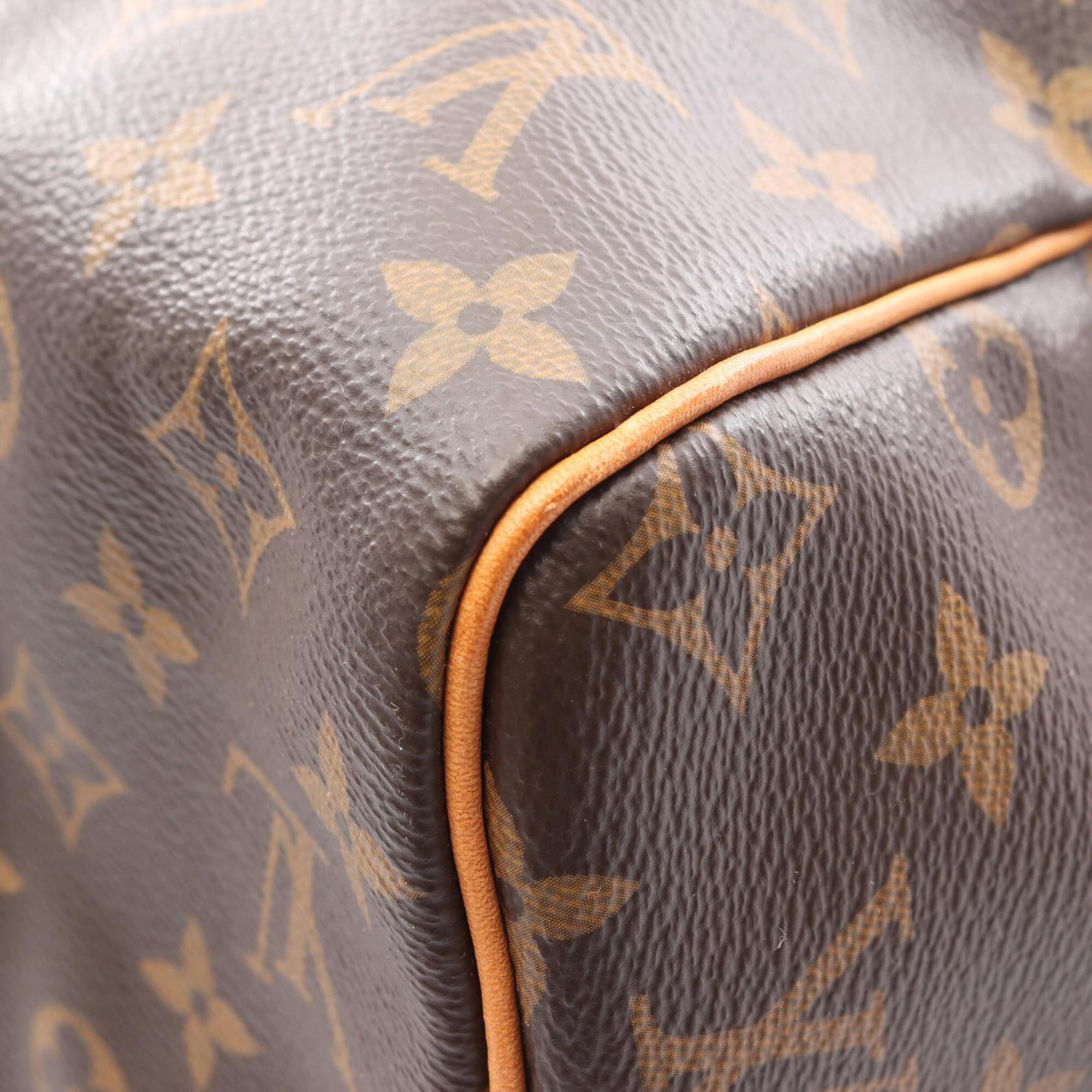 Louis Vuitton Brown Monogram Leather Handbag (Pre-Owned)