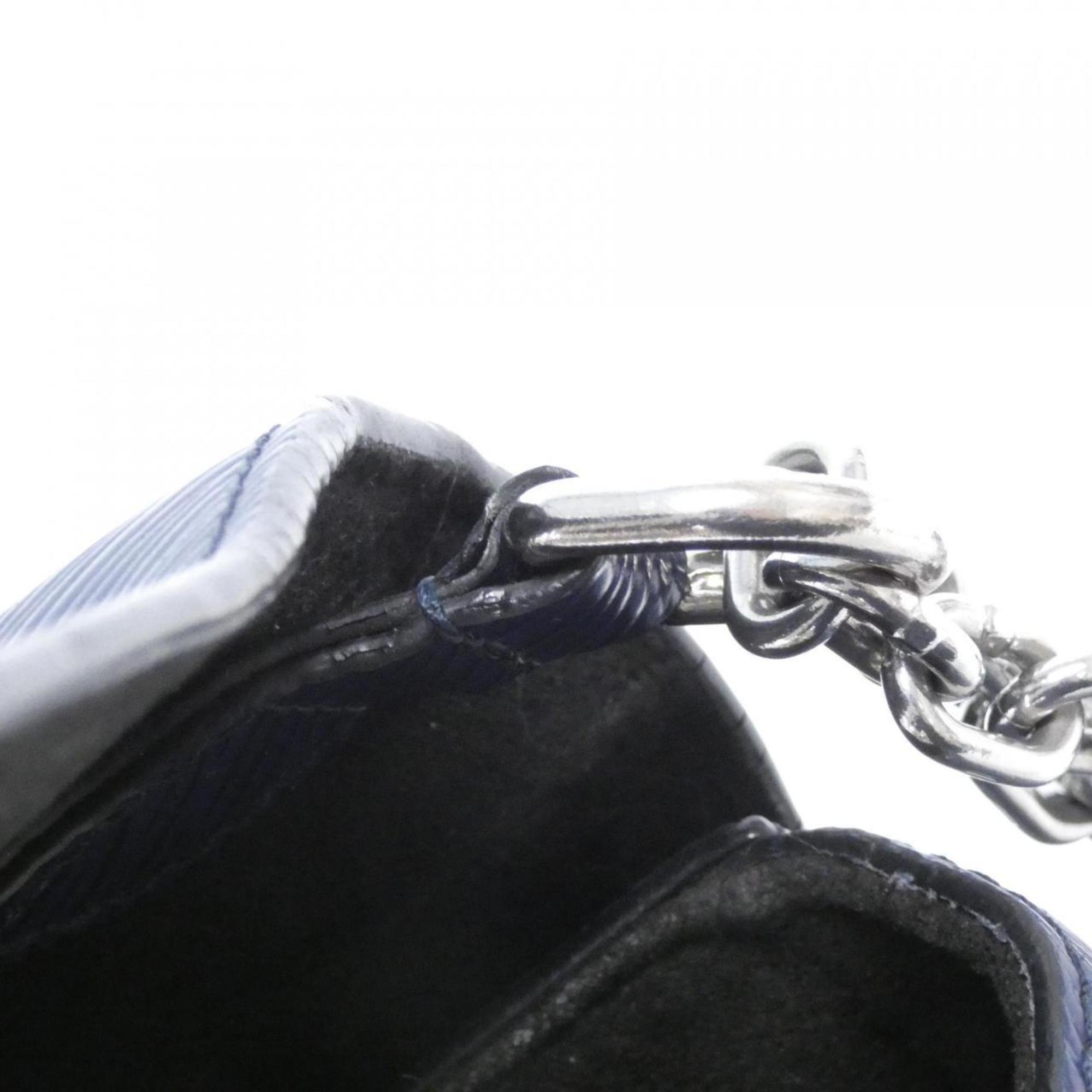 Louis Vuitton Indigo Leather Shoulder Bag (Pre-Owned)