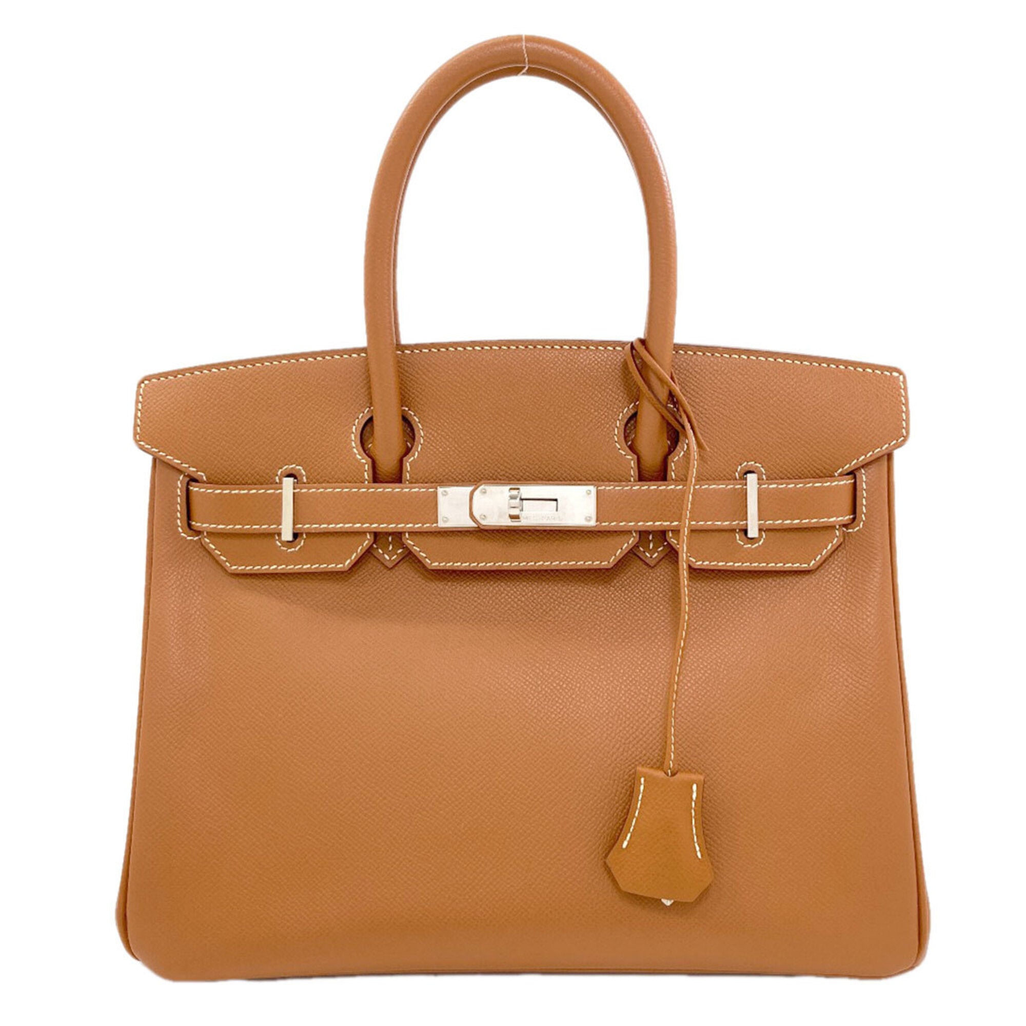 Hermes Gold Epsom Leather Handbag (Pre-Owned)