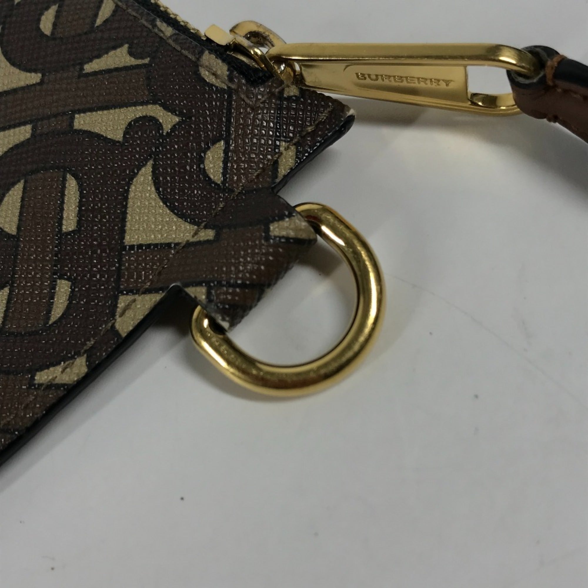 Burberry Brown Leather Pvc Coin Purse/Coin Case (Pre-Owned)