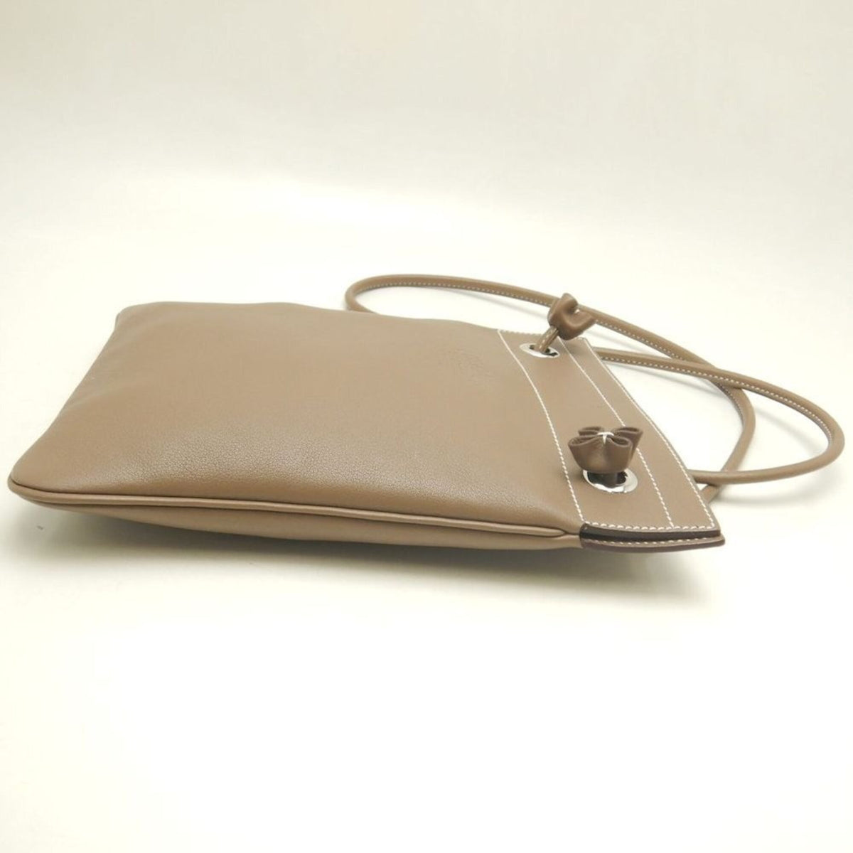 Hermes Etoupe Gray Swift Leather Shoulder Bag (Pre-Owned)