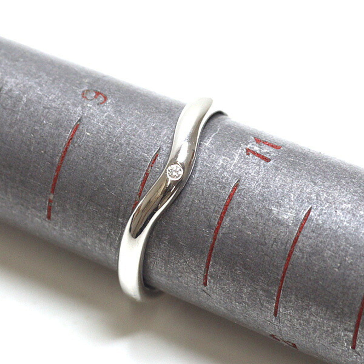 Tiffany Platinum Platinum 950 Band Ring (Pre-Owned)