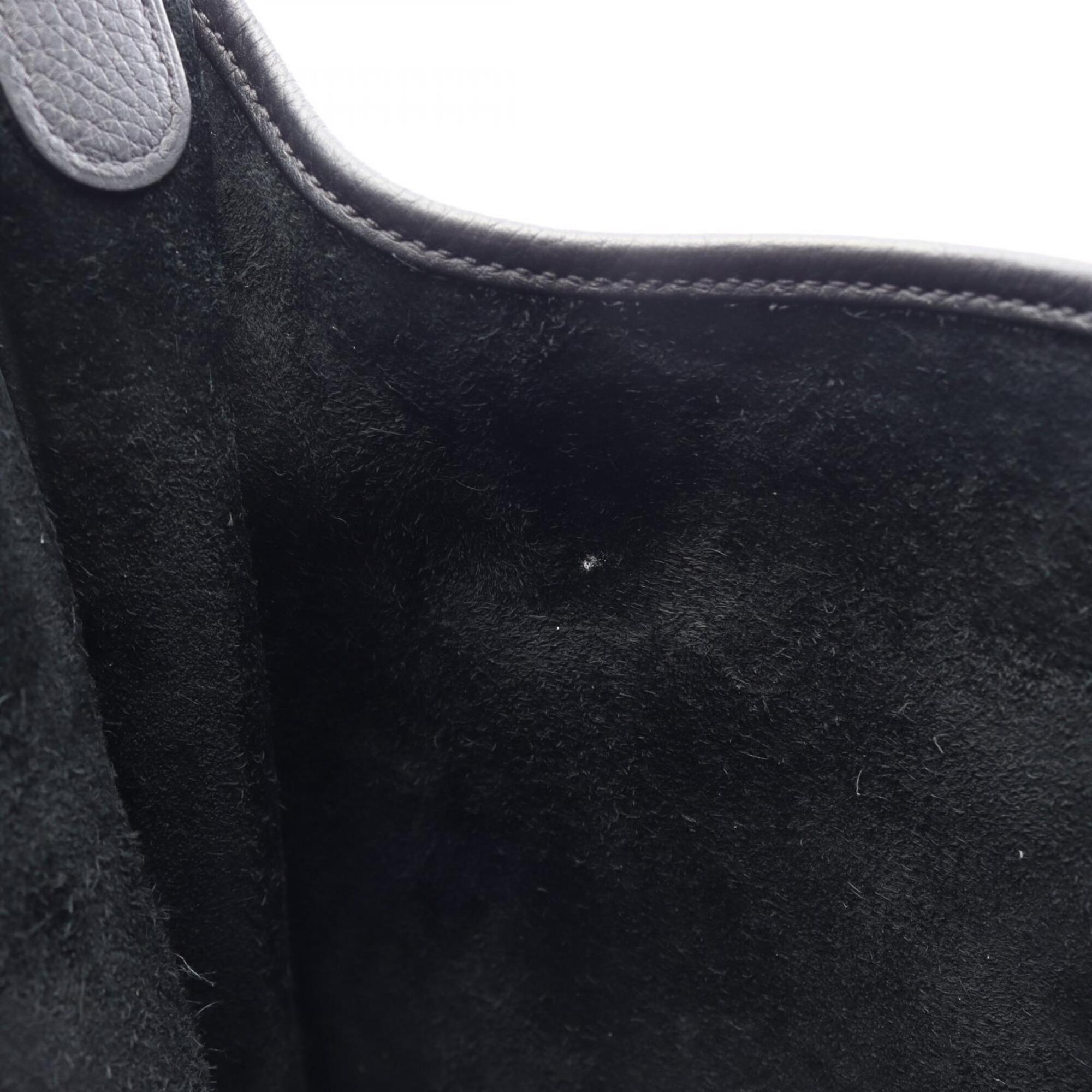 Hermes Black Taurillon Clemence Leather Handbag Shoulder Bag (Pre-Owned)