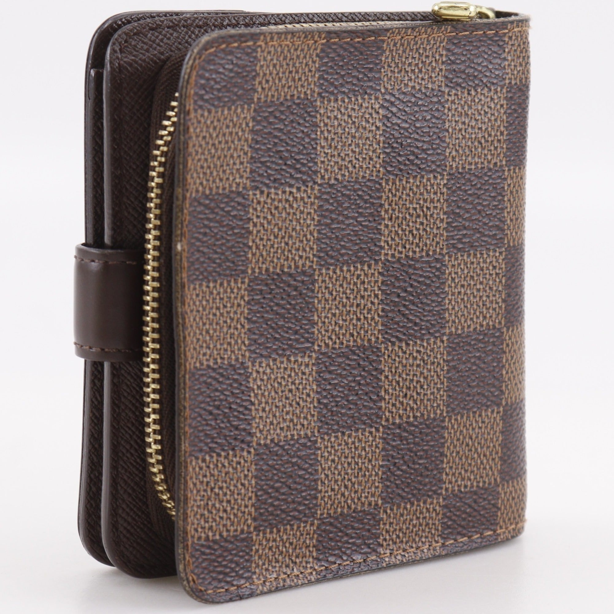 Louis Vuitton Brown Damier Canvas Wallet (Bi-Fold) (Pre-Owned)