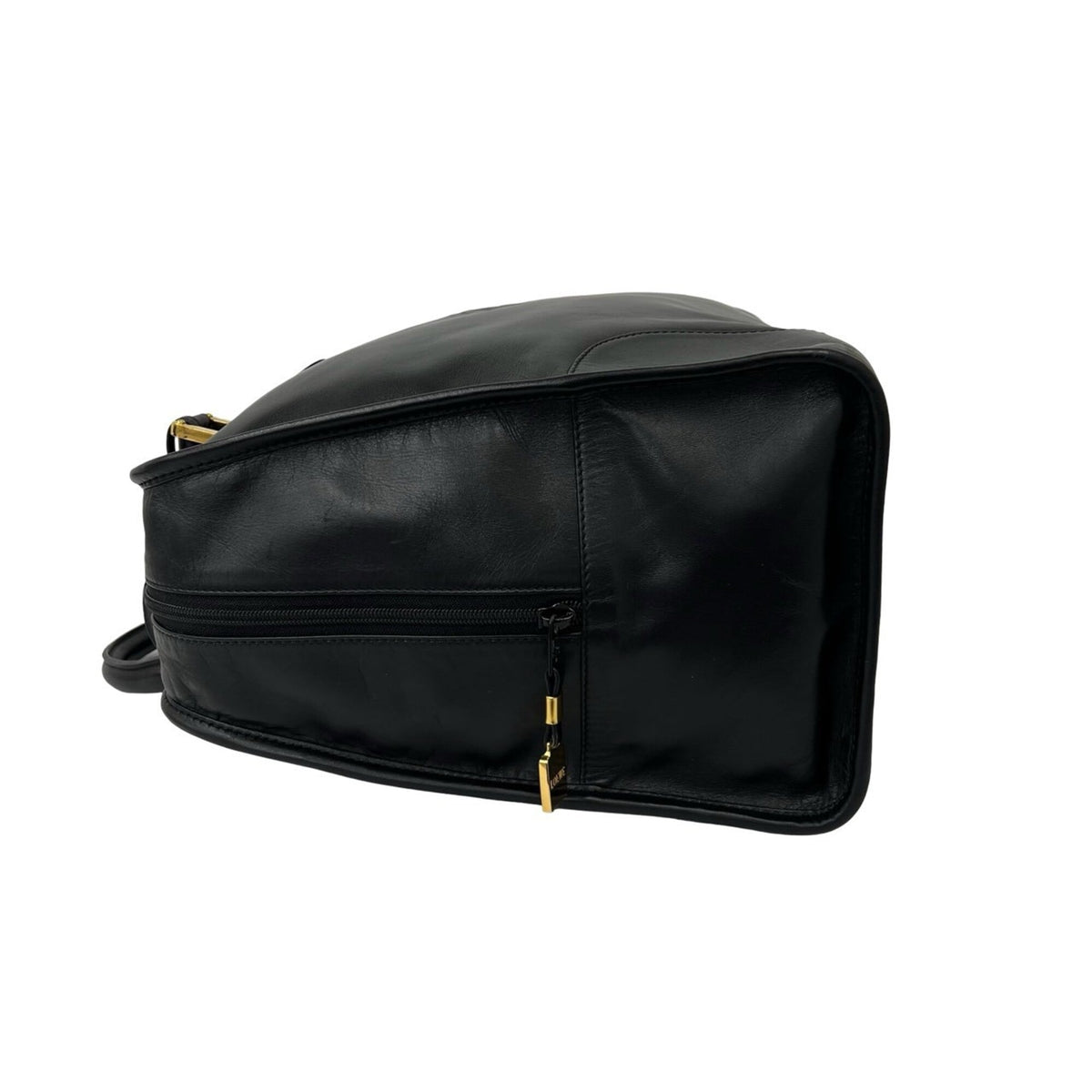 Loewe Black Leather Boston Bag Handbag (Pre-Owned)