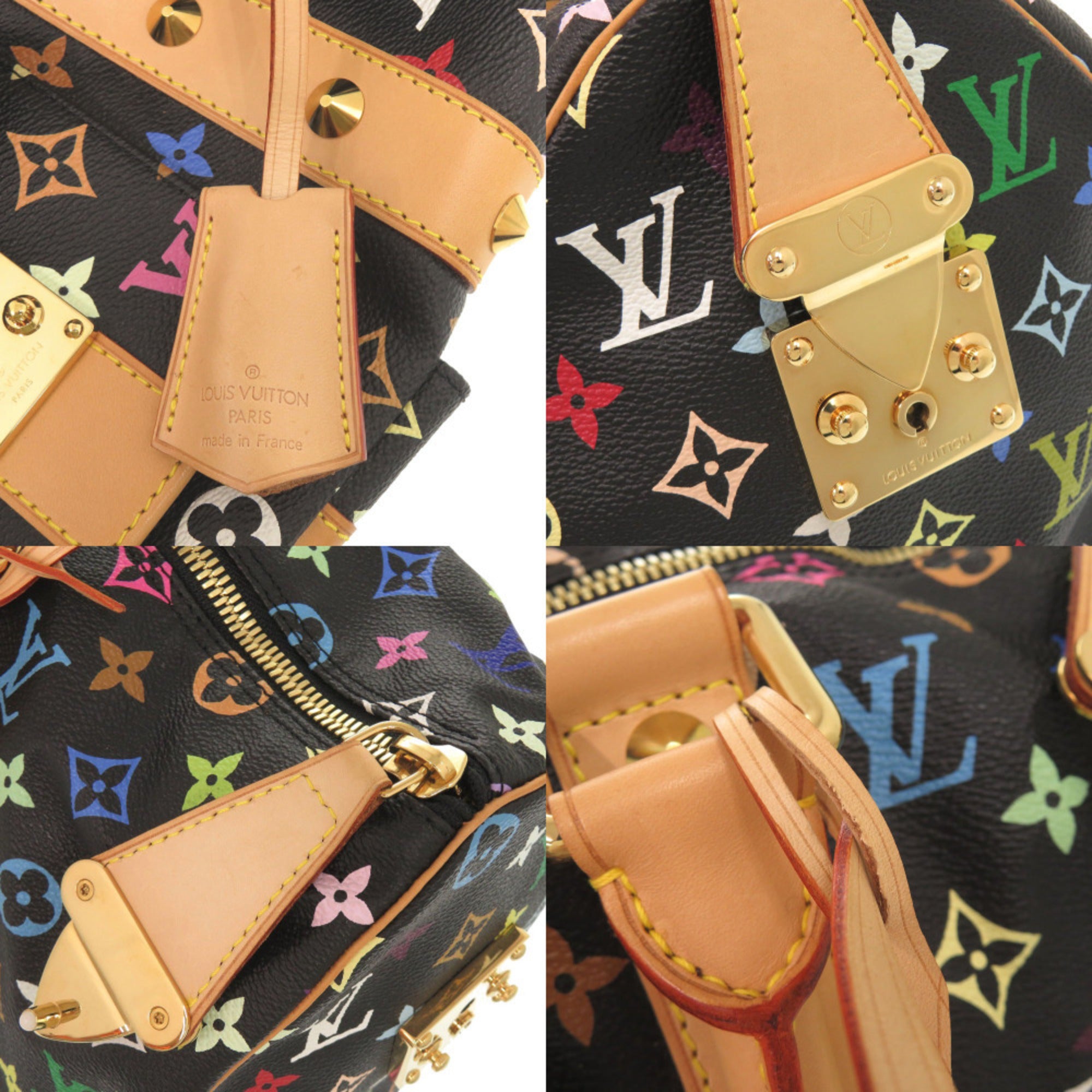 Louis Vuitton Noir Monogram Multicolore Boston Bag (Pre-Owned)