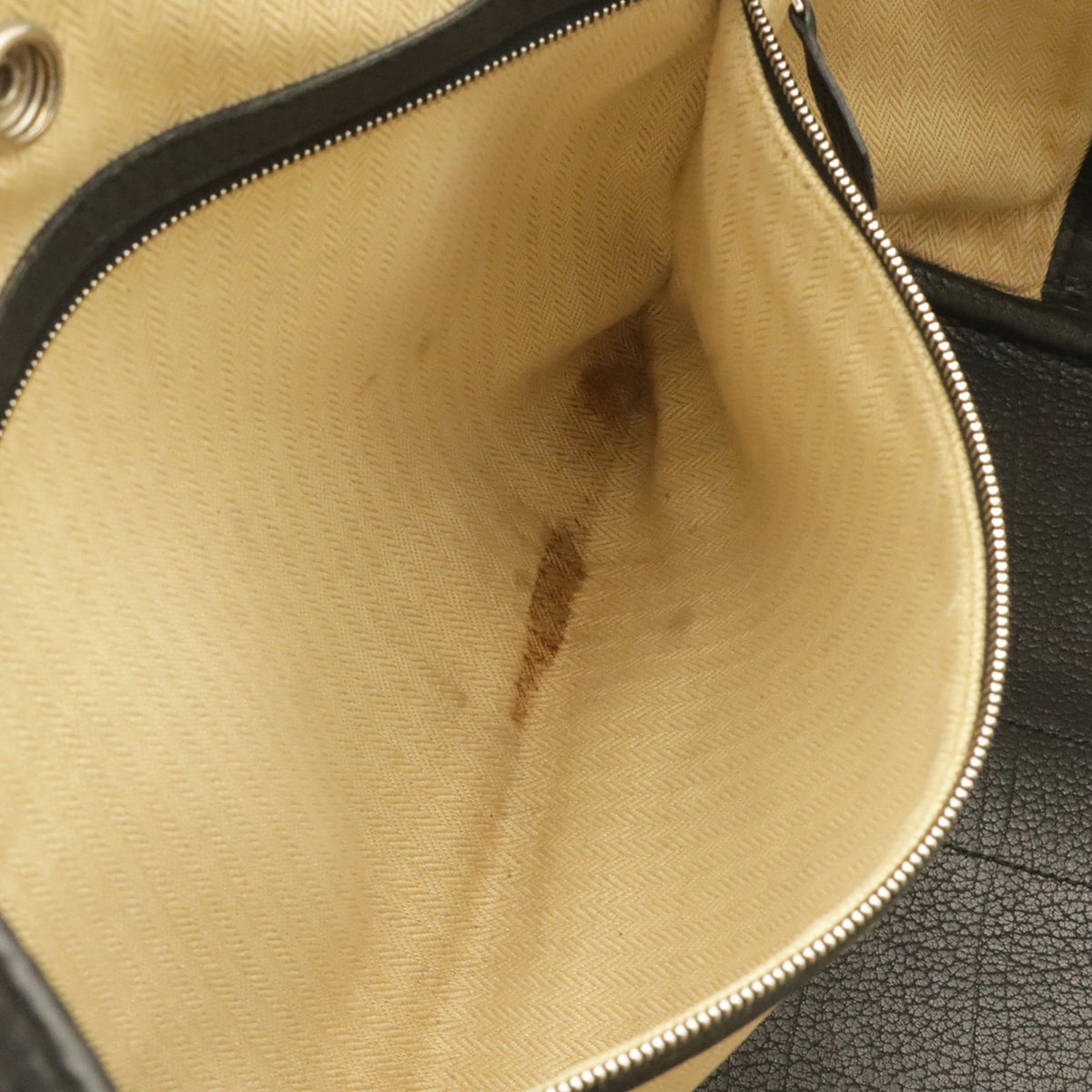 Hermes Garden Black Negonda Leather Handbag Tote Bag (Pre-Owned)