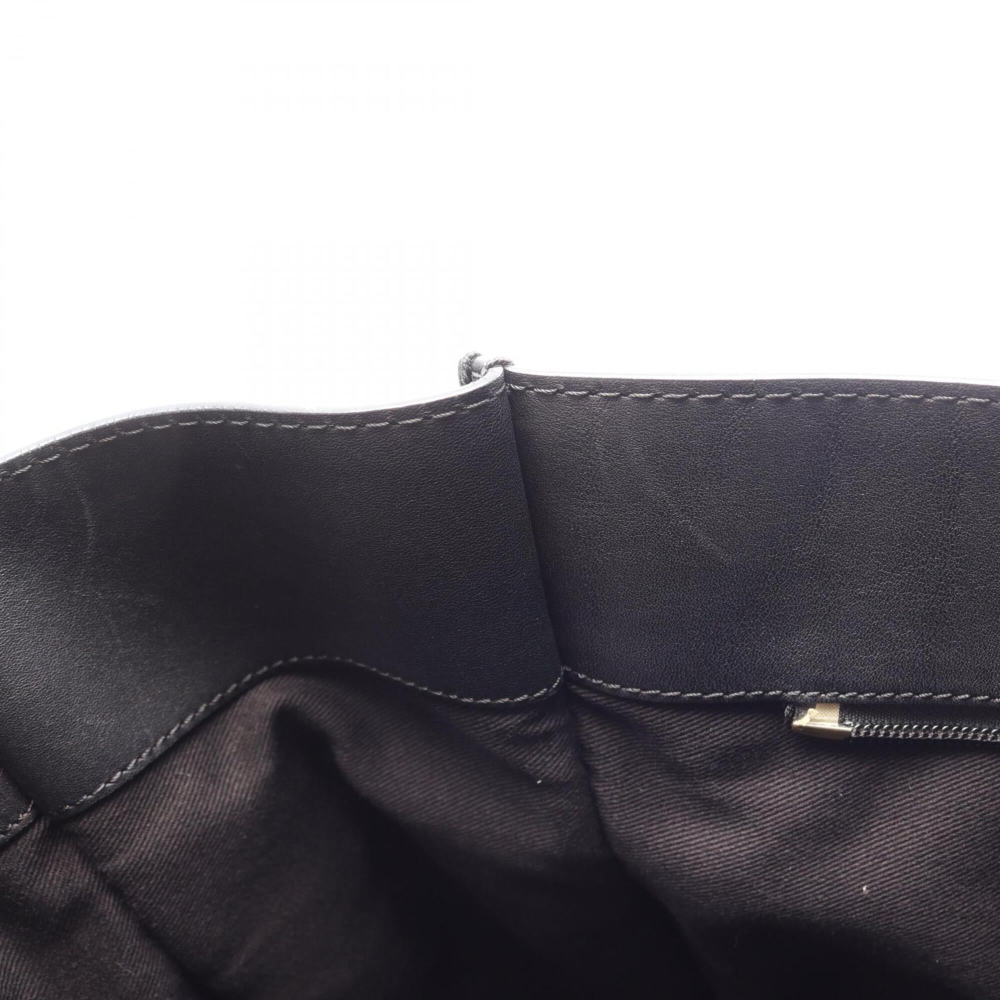 Loewe Black Leather Handbag Tote Bag (Pre-Owned)
