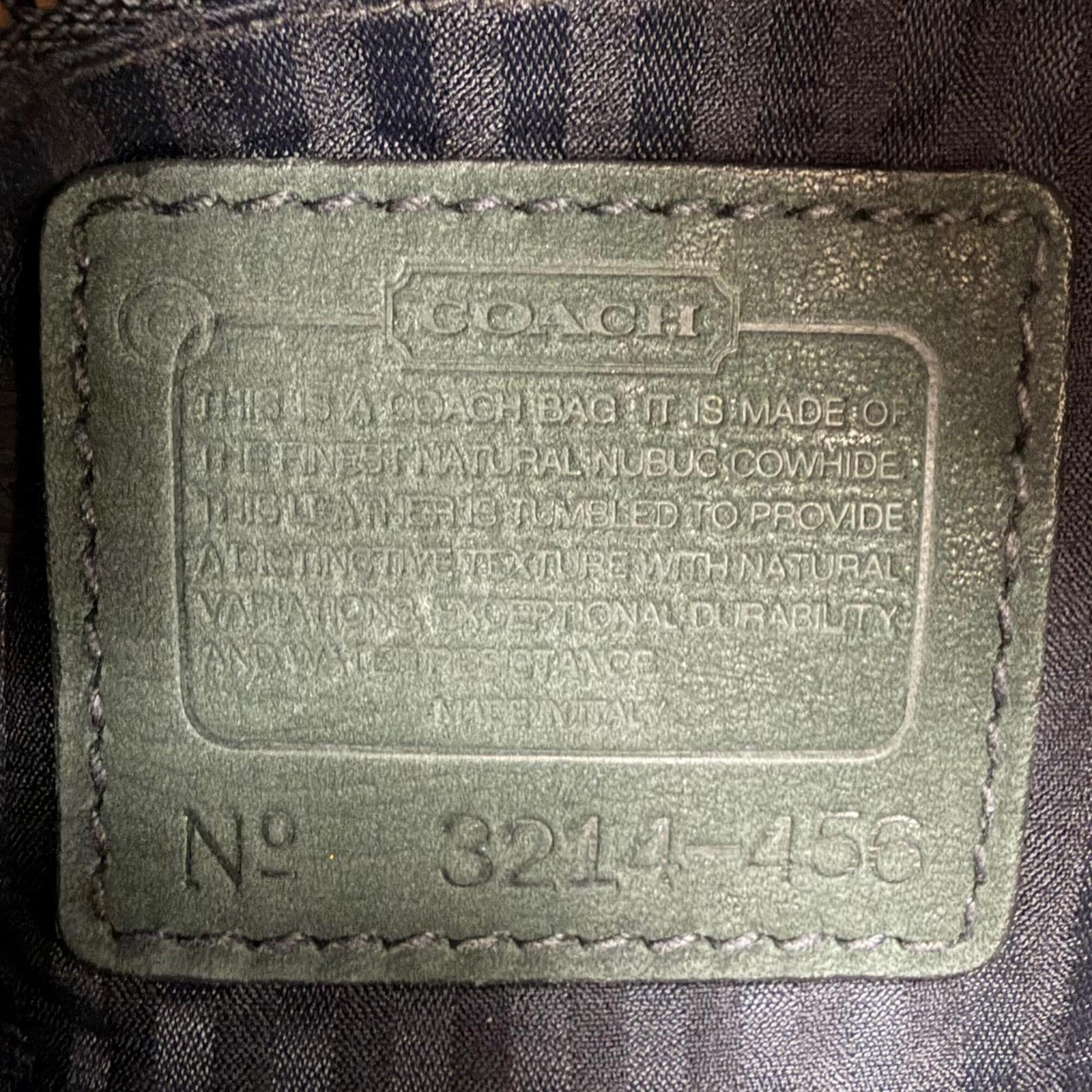 Coach Green Leather Shoulder Bag (Pre-Owned)