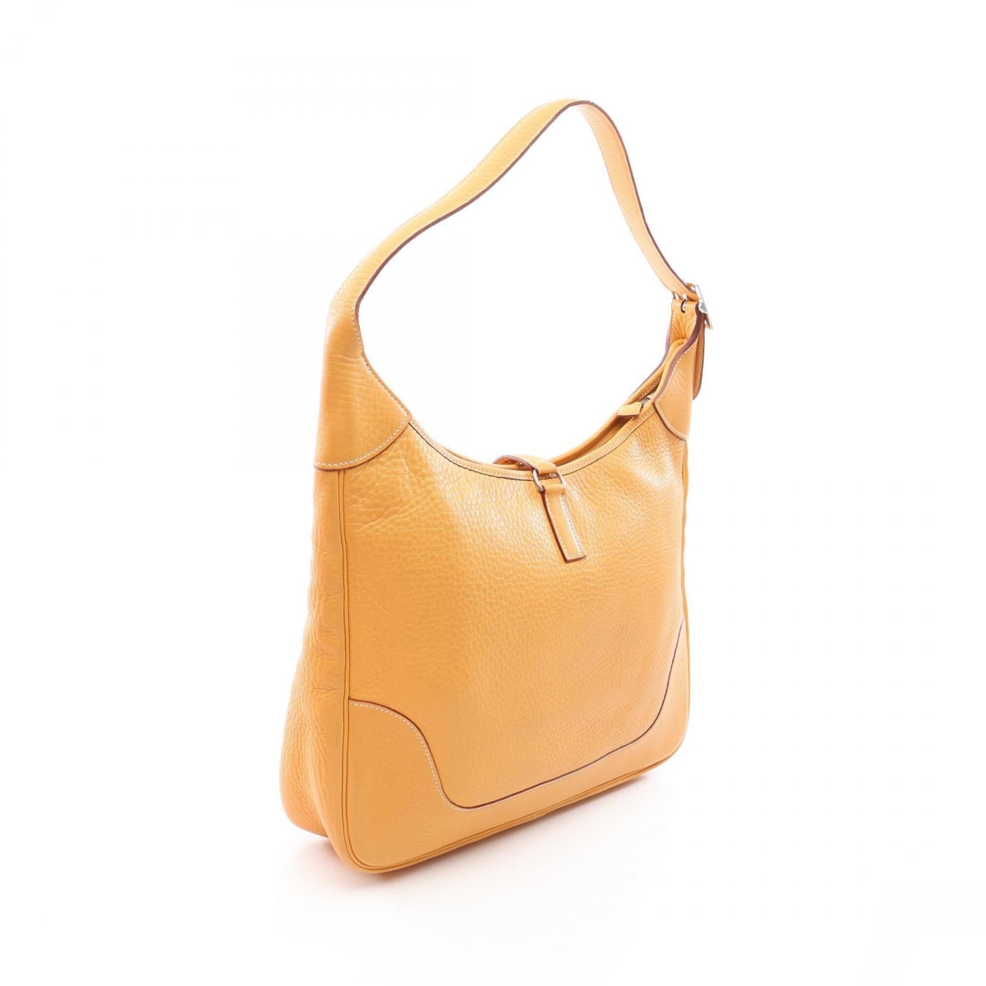 Hermes Brown Saffron Taurillon Clemence Leather Shoulder Bag (Pre-Owned)