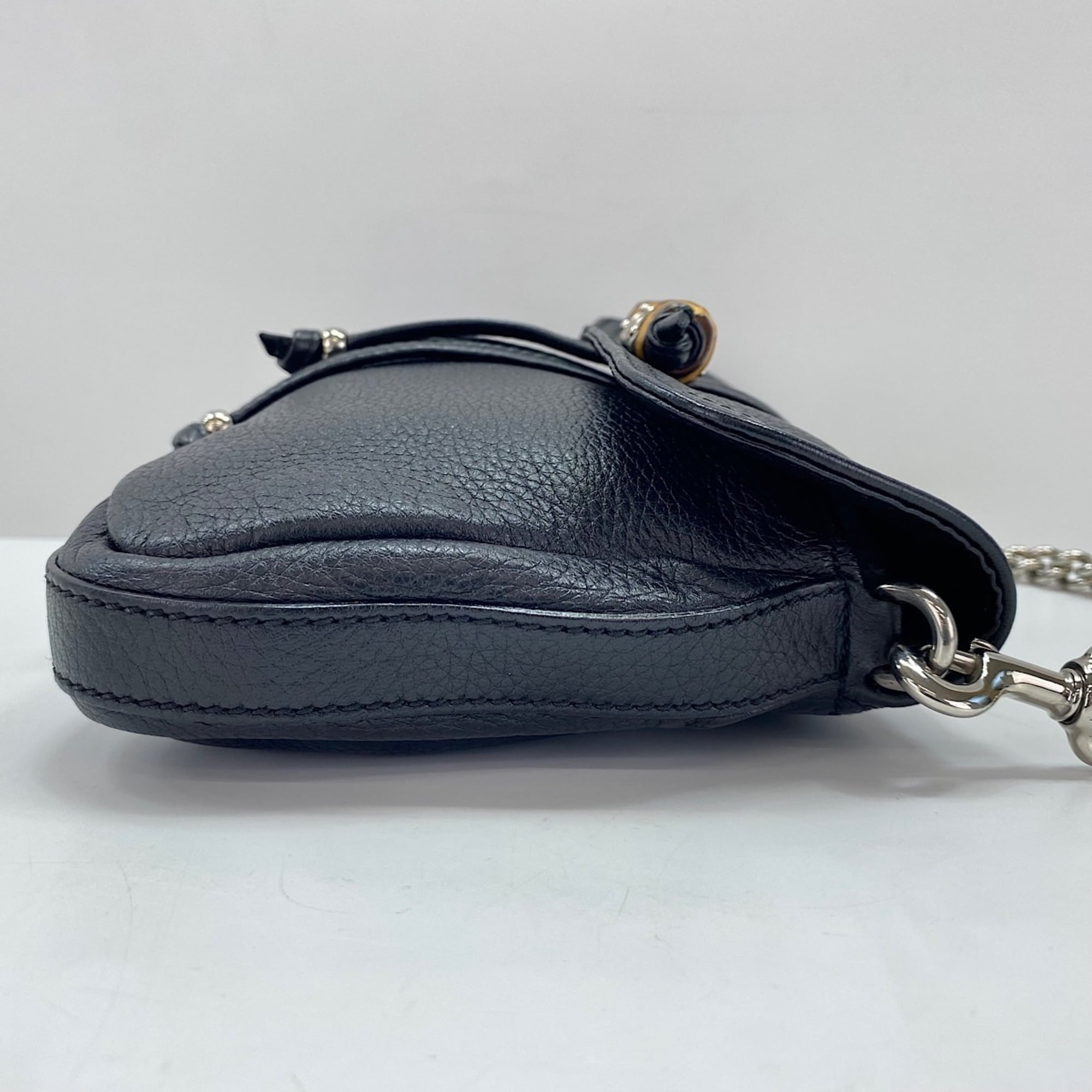 Gucci Bamboo Black Shoulder Bag (Pre-Owned)