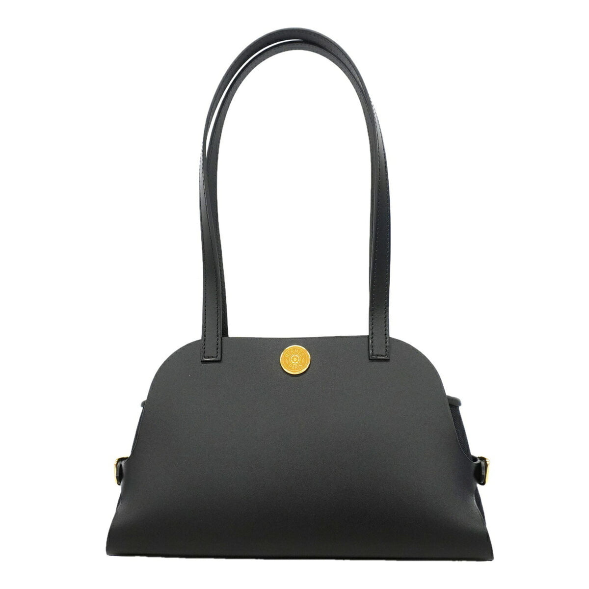 Hermes Black Swift Leather Shoulder Bag (Pre-Owned)