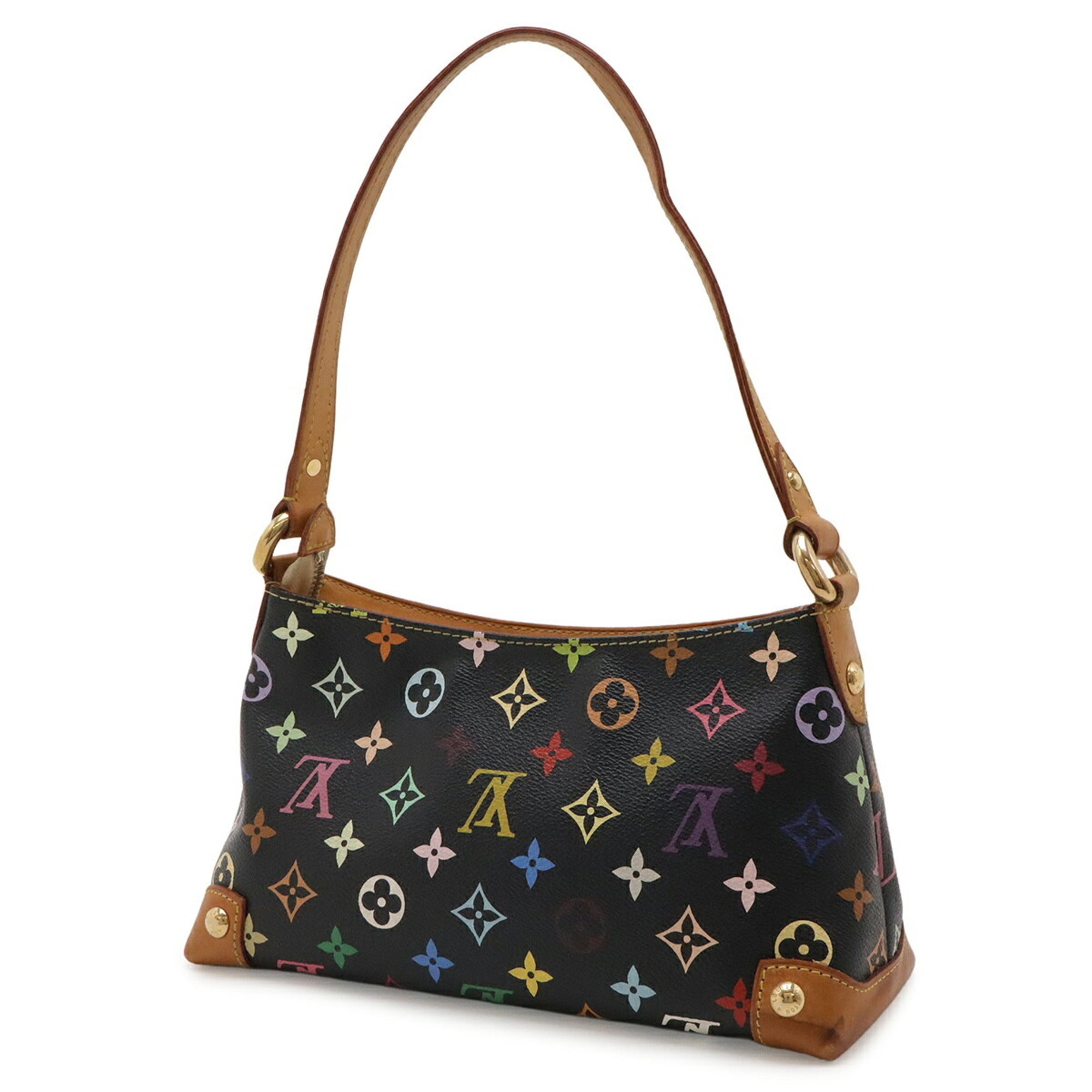 Louis Vuitton Black Monogram Multicolore Handbag Shoulder Bag (Pre-Owned)