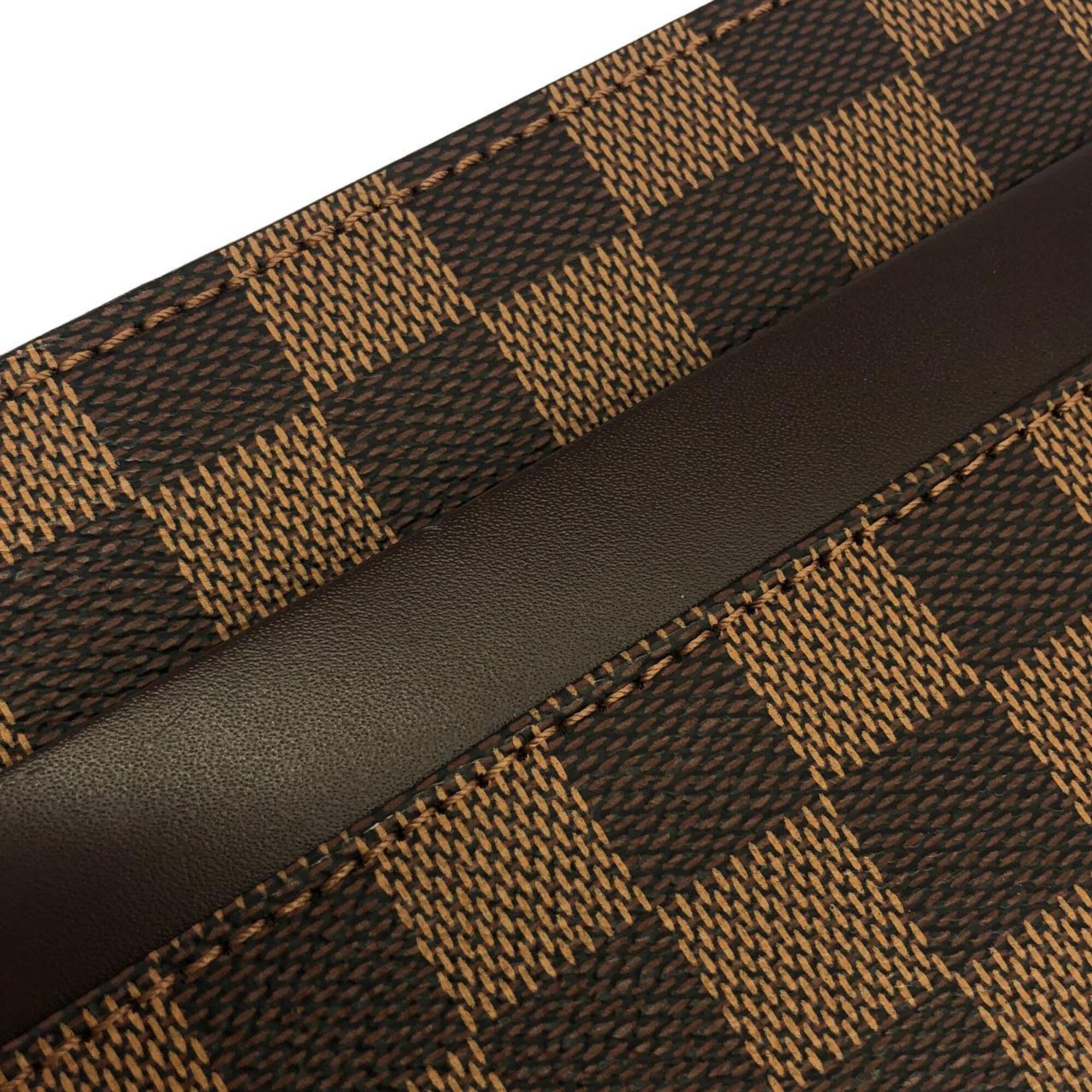 Louis Vuitton Ebene Coated Canvas Clutch Bag (Pre-Owned)