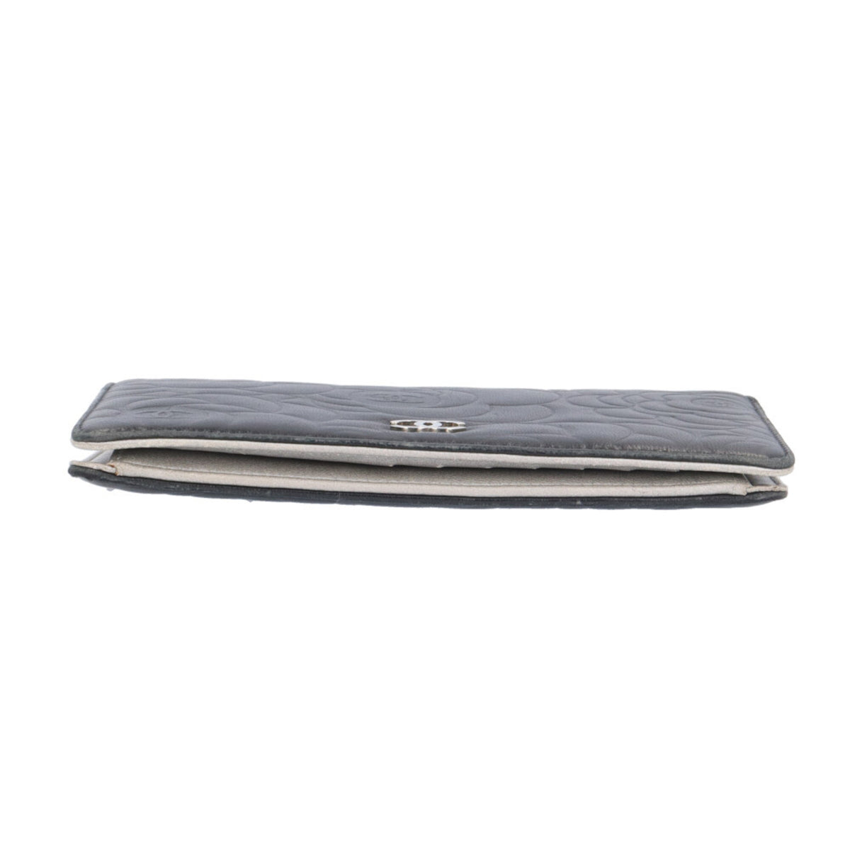 Chanel Black Leather Wallet (Bi-Fold) (Pre-Owned)