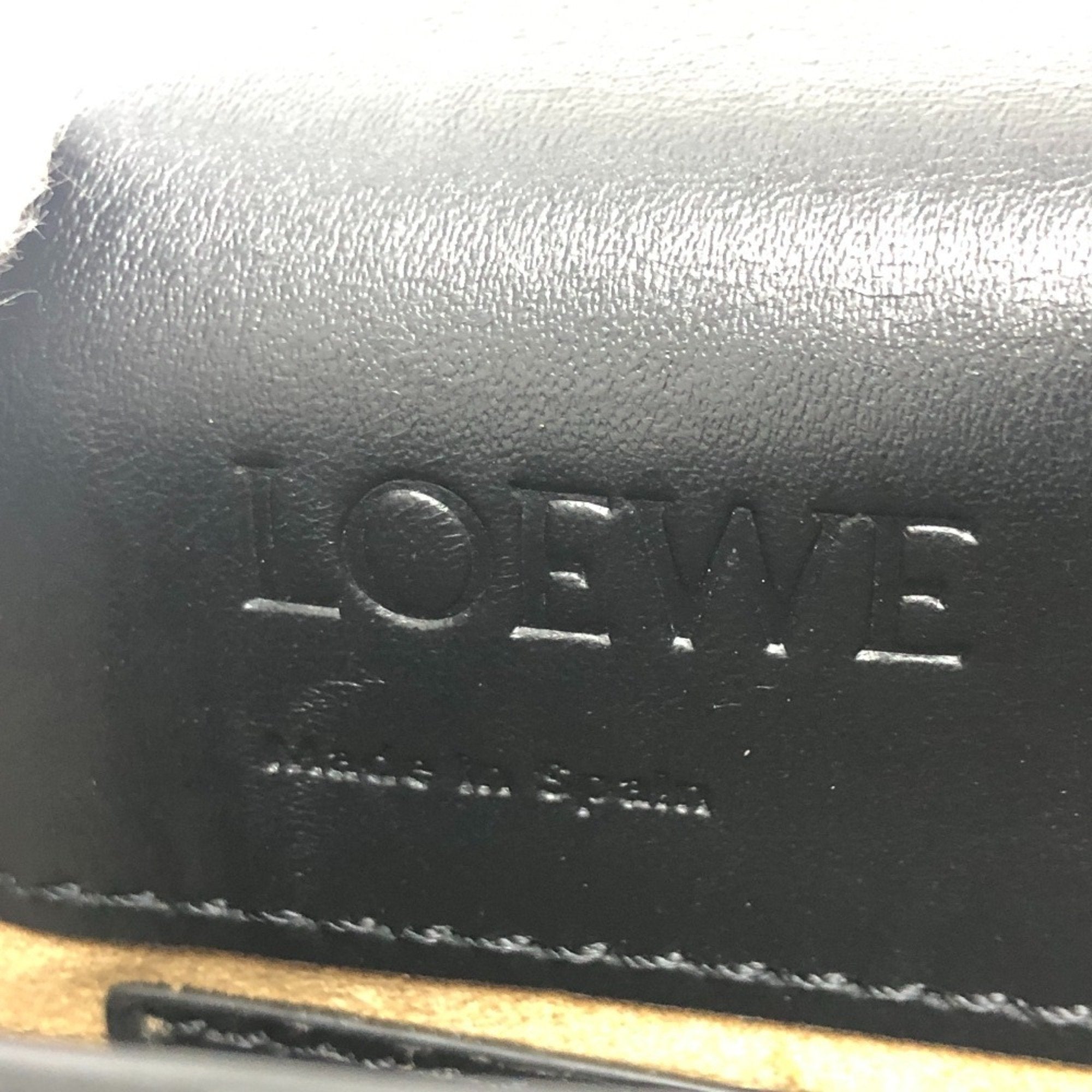 Loewe Black Leather Pochette Shoulder Bag (Pre-Owned)