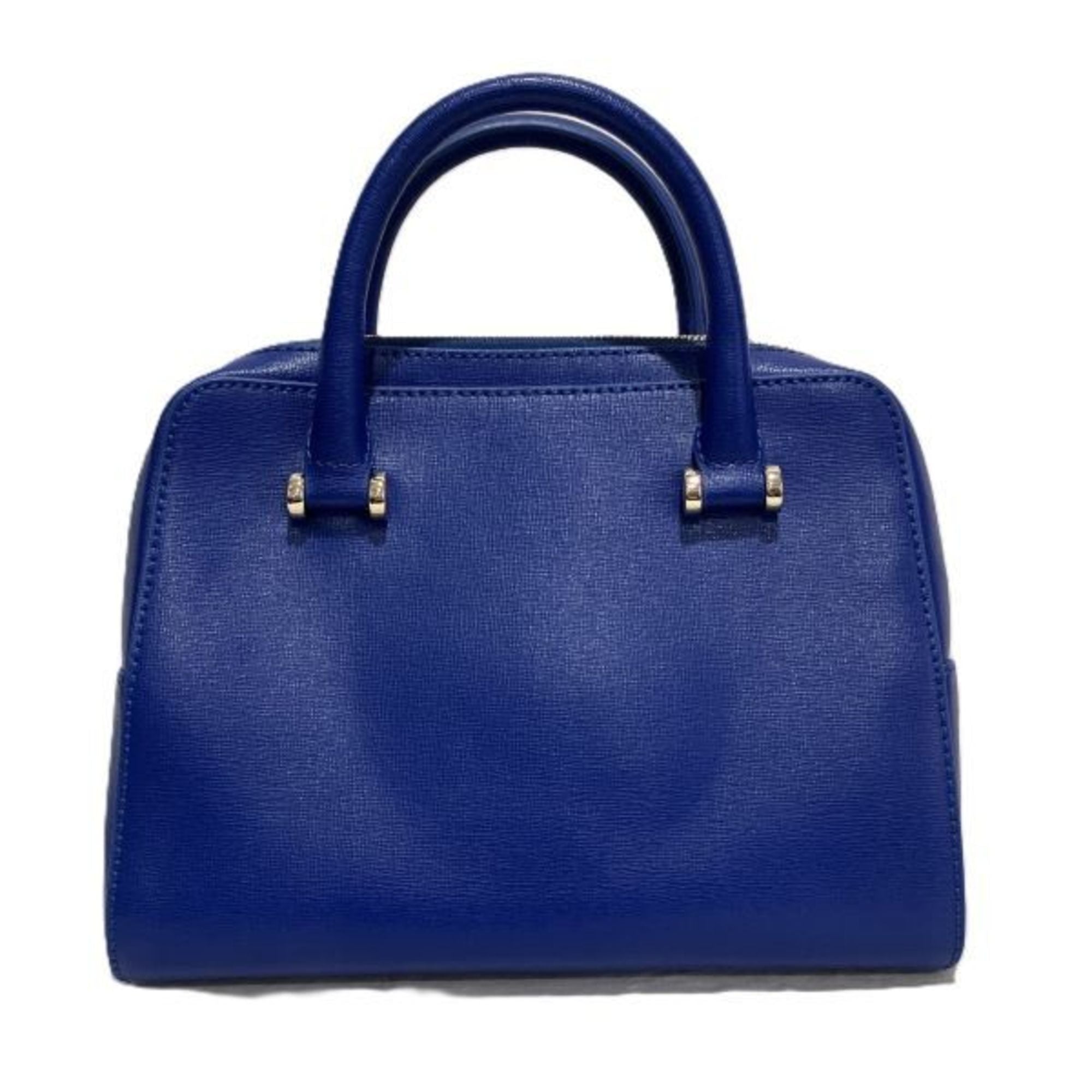 Furla Blue Leather Handbag Shoulder Bag (Pre-Owned)