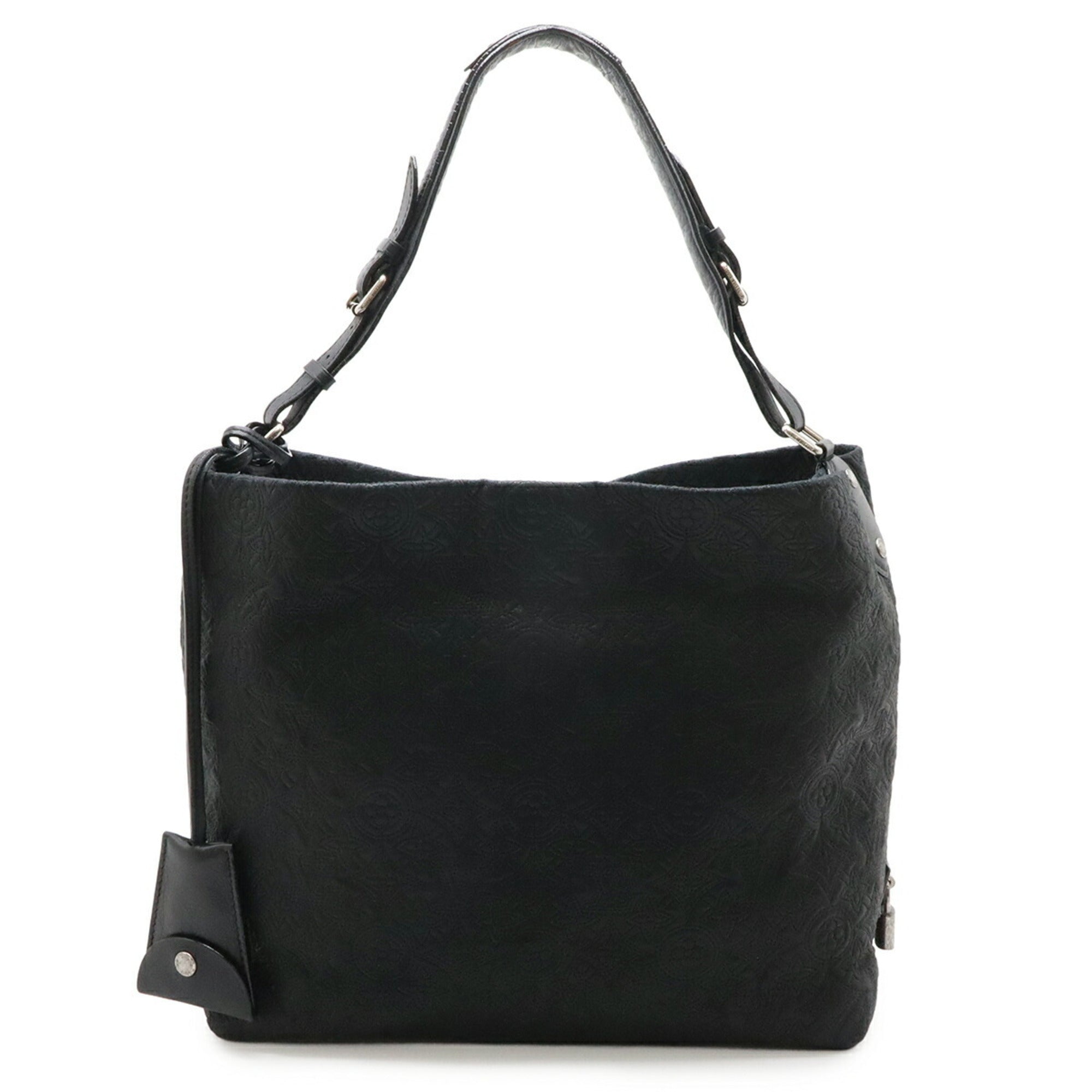 Louis Vuitton Noir Monogram Leather Shoulder Bag (Pre-Owned)