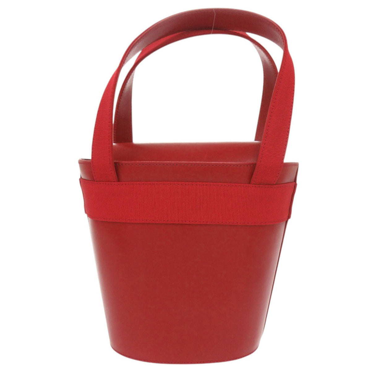 Salvatore Ferragamo Red Color Leather Handbag (Pre-Owned)