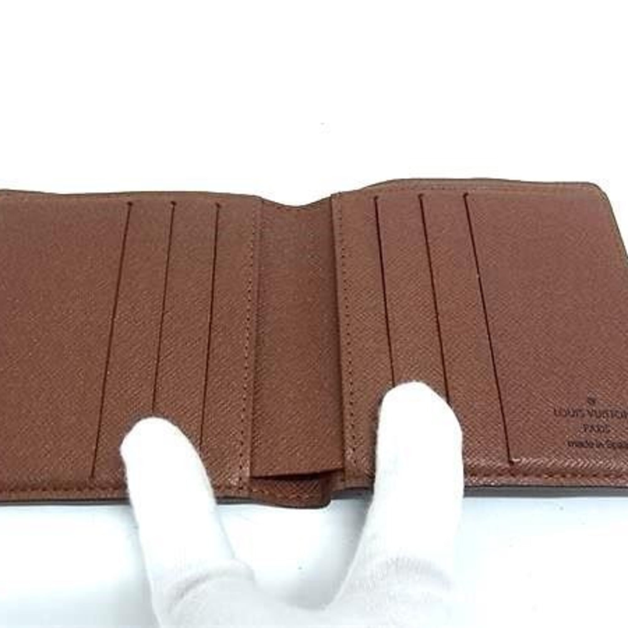 Louis Vuitton Monogram Brown Pvc Leather Wallet (Bi-Fold) (Pre-Owned)