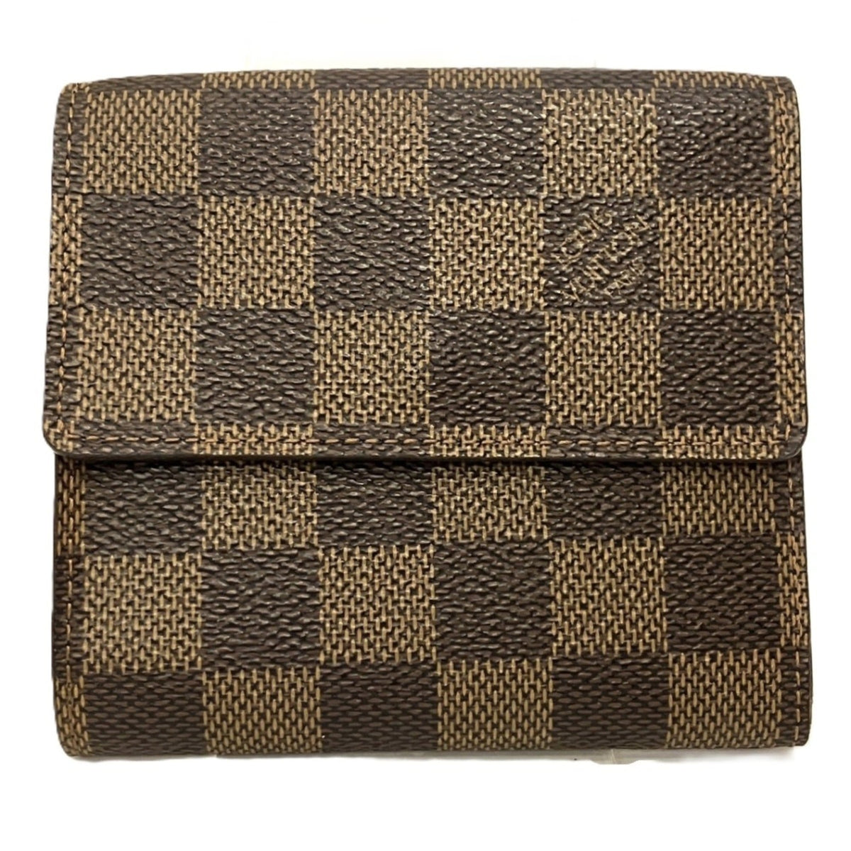 Louis Vuitton Brown Pvc Leather Wallet (Tri-Fold) (Pre-Owned)